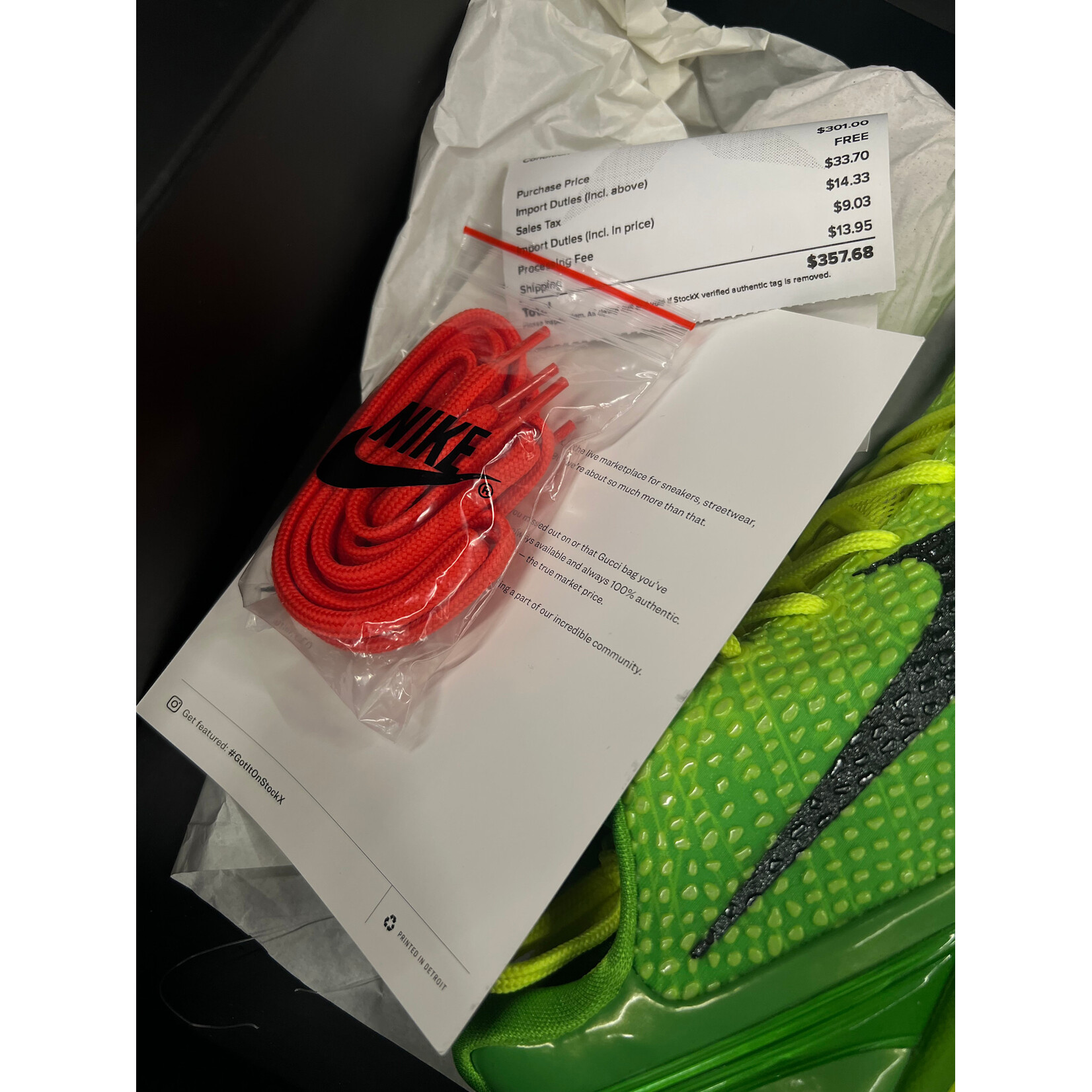 Nike Nike Kobe 6 Protro Grinch (2020) Size 8, PREOWNED
