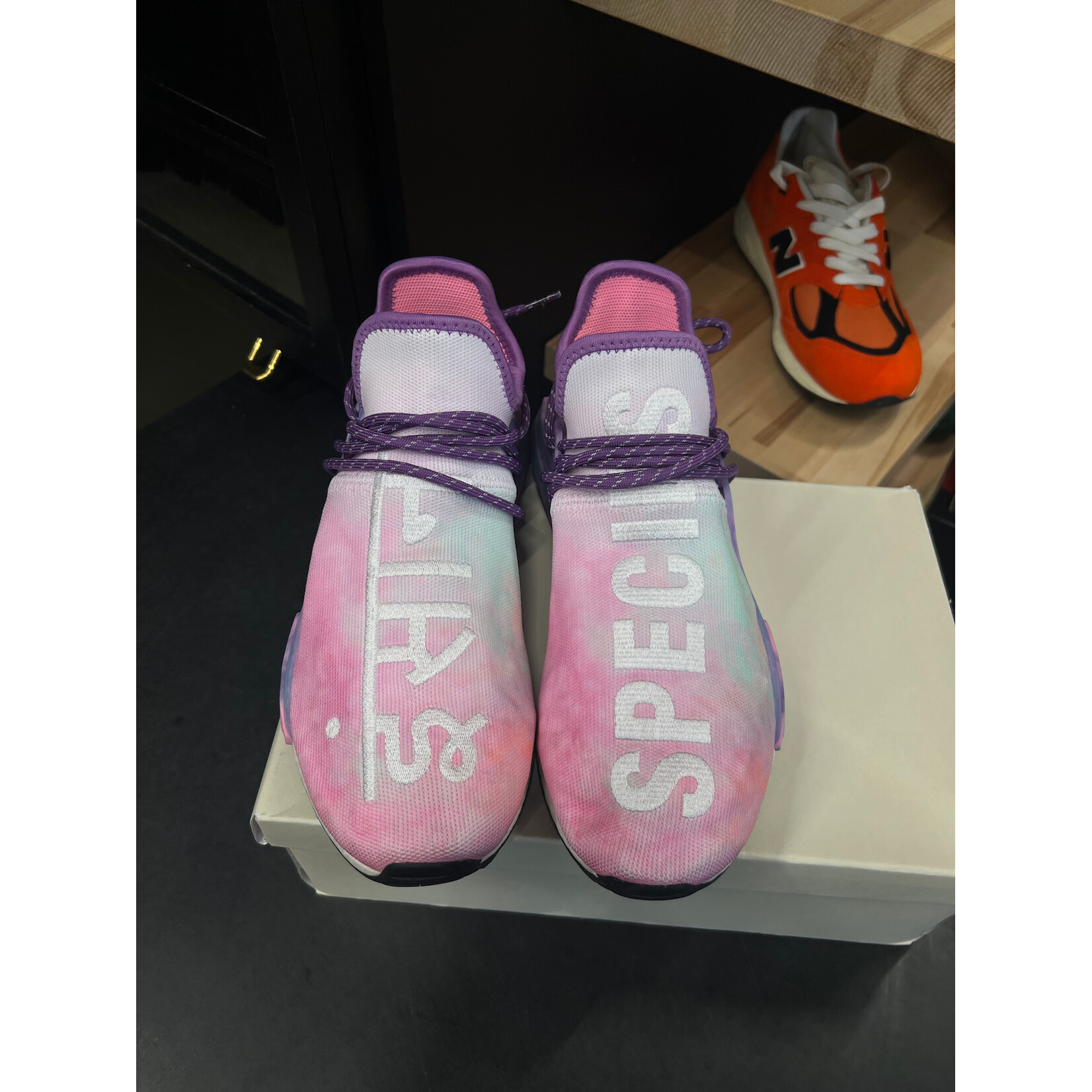 Adidas adidas Human Race NMD Pharrell Holi Festival (Pink Glow) Size 10, PREOWNED*