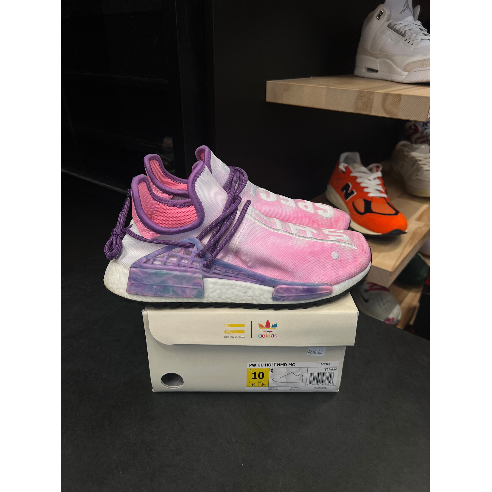 Adidas adidas Human Race NMD Pharrell Holi Festival (Pink Glow) Size 10, PREOWNED*