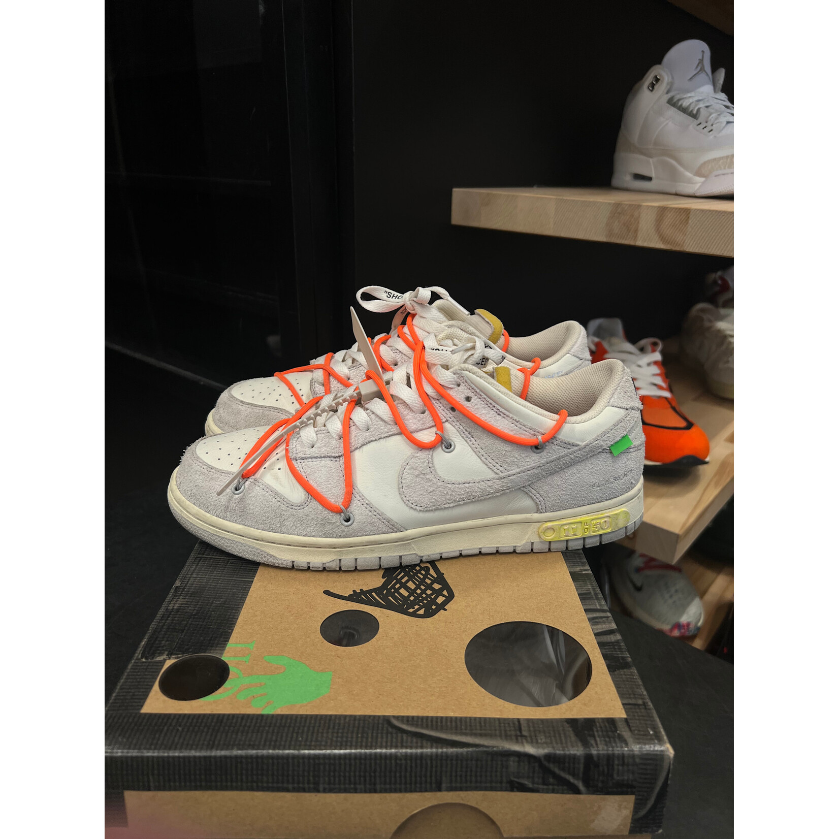 Nike Nike Dunk Low Off-White "Lot 11" Size 10.5, PREOWNED*