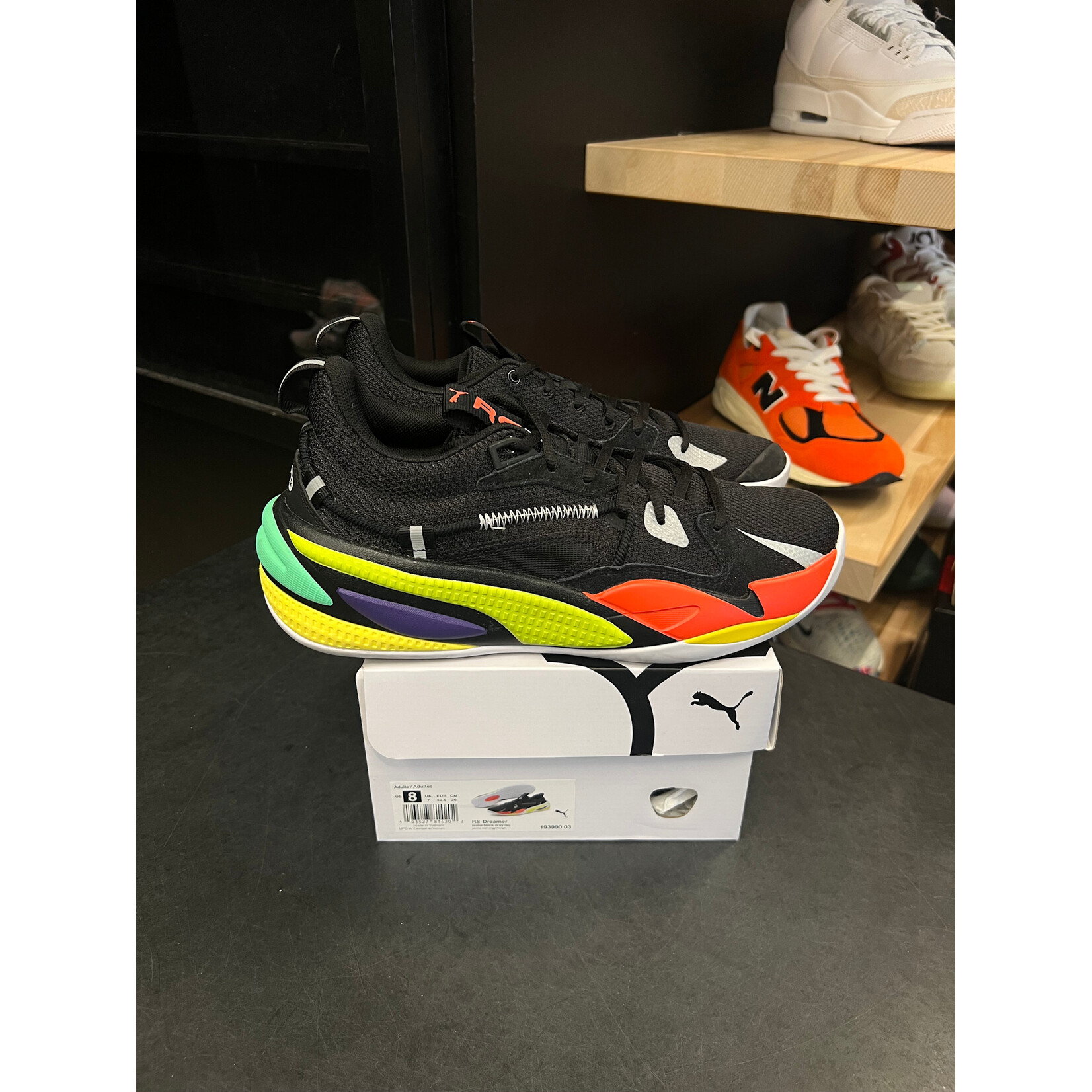 Puma Puma RS-Dreamer J. Cole Black Size 8, PREOWNED*