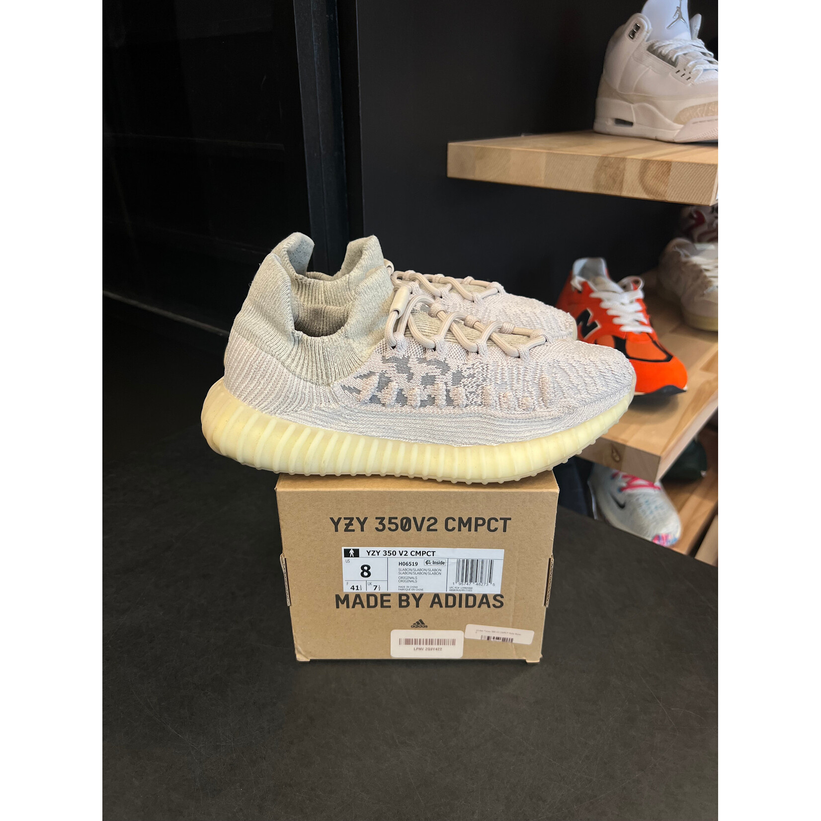 Adidas adidas Yeezy 350 V2 CMPCT Slate Bone Size 8, PREOWNED*