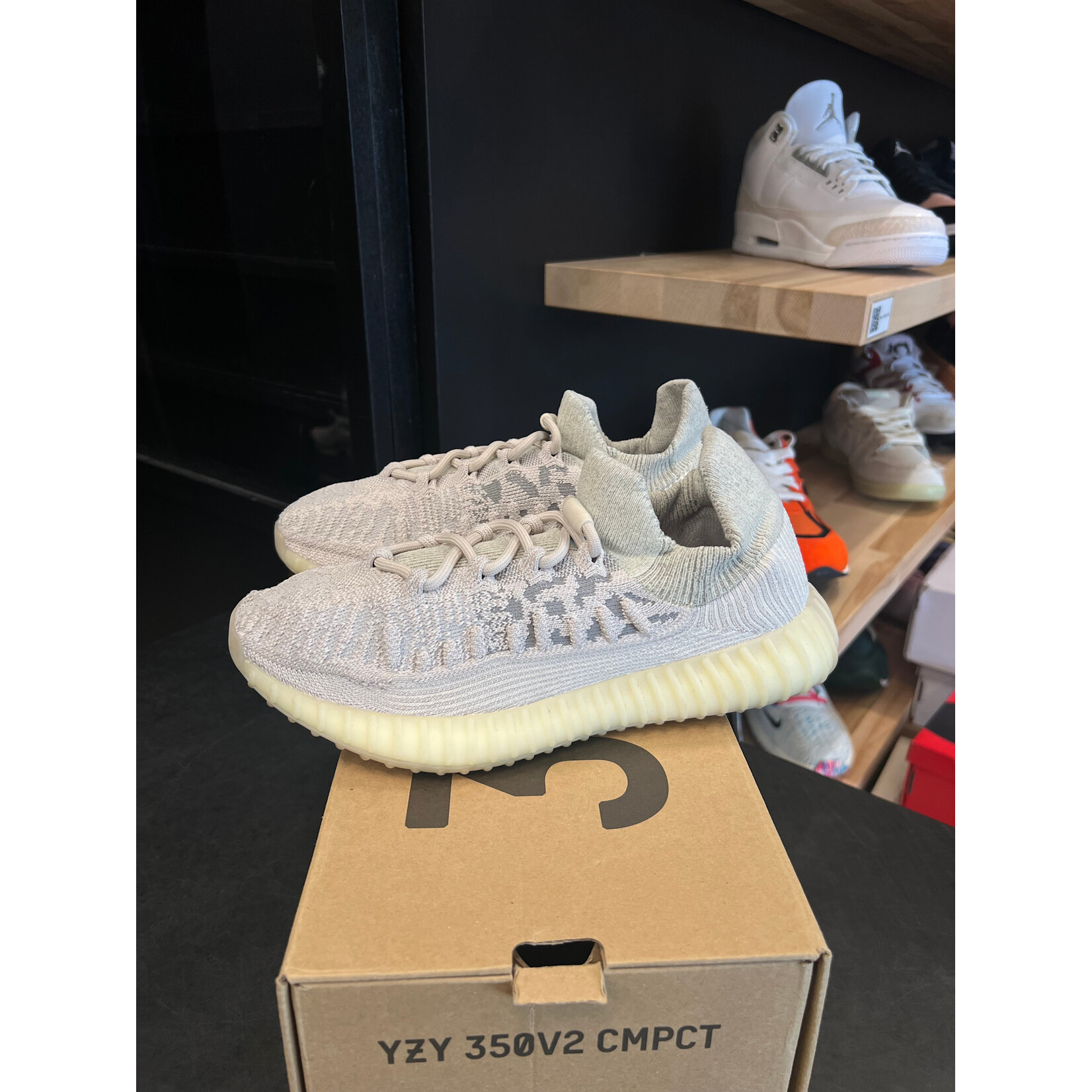Adidas adidas Yeezy 350 V2 CMPCT Slate Bone Size 8, PREOWNED*