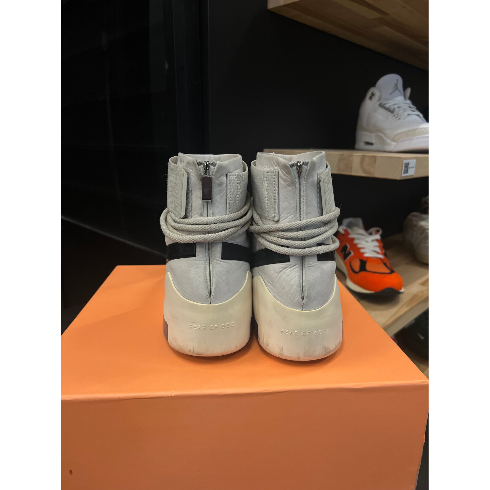 Nike Nike Air Fear of God Raid Light Bone Size 8, PREOWNED*