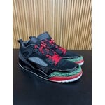 Jordan Jordan Spizike Low Black Classic Green White Varsity Red Size 13, PREOWNED NO BOX*