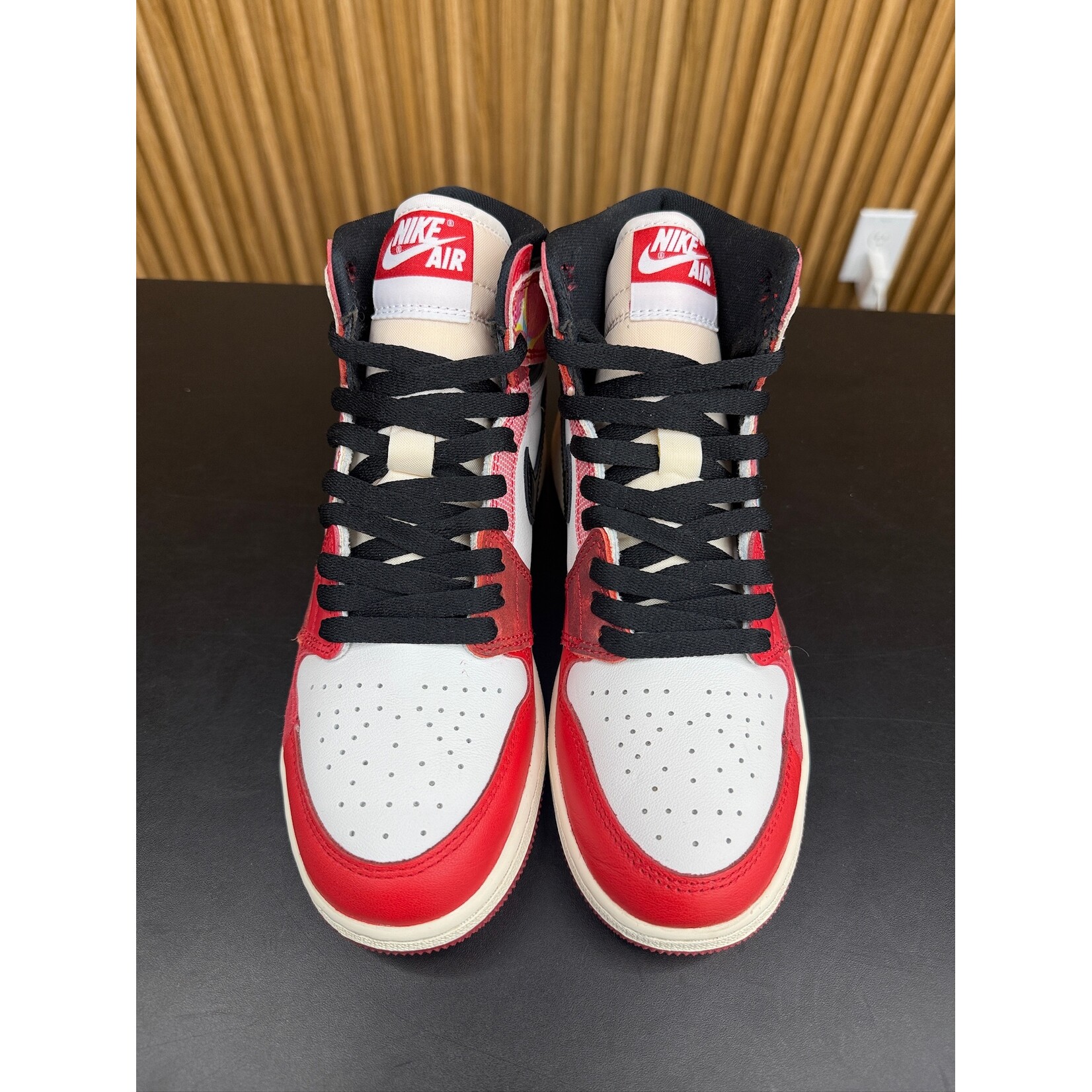 Jordan Jordan 1 Retro High OG Spider-Man Across the Spider-Verse (GS) Size 5, PREOWNED NO BOX*