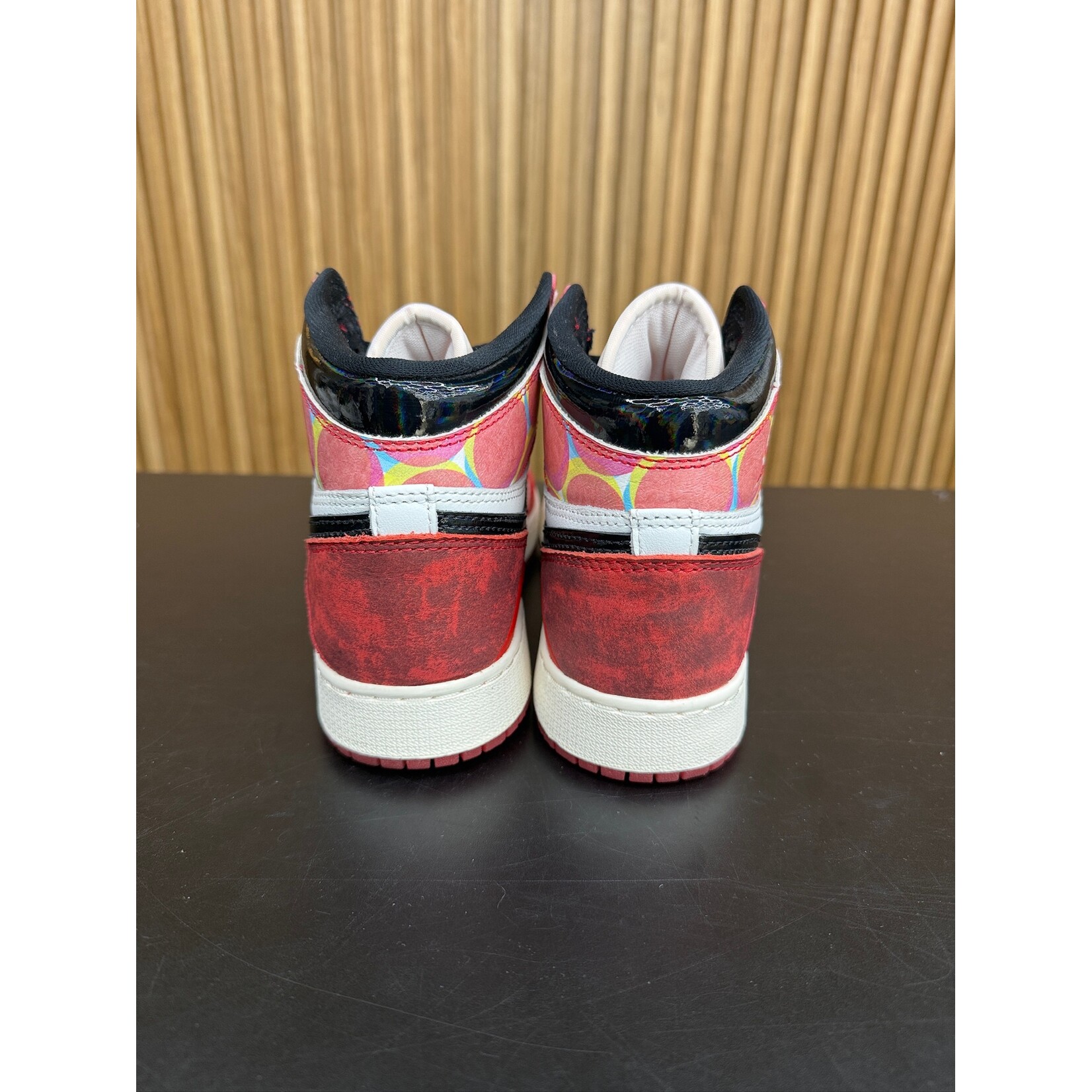 Jordan Jordan 1 Retro High OG Spider-Man Across the Spider-Verse (GS) Size 5, PREOWNED NO BOX*
