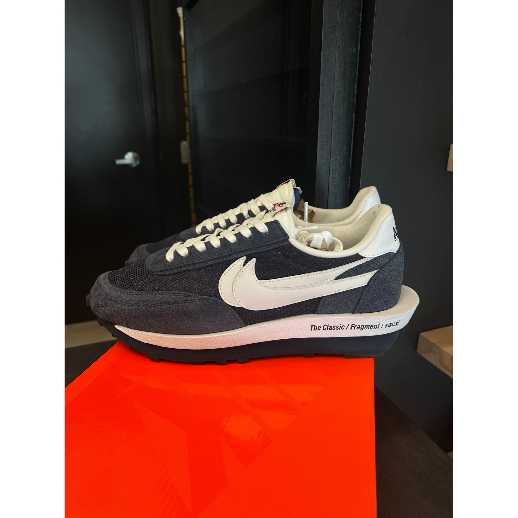 Nike Nike LD Waffle SF sacai Fragment Blue Void Size 12, PREOWNED*