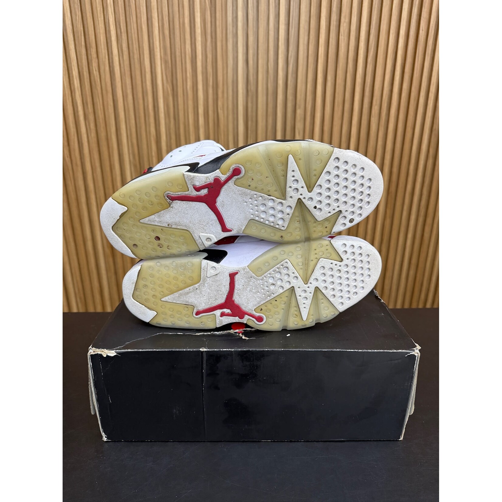 Jordan Jordan 6 Retro Carmine (2021) Size 10.5, PREOWNED DAMAGED LID*