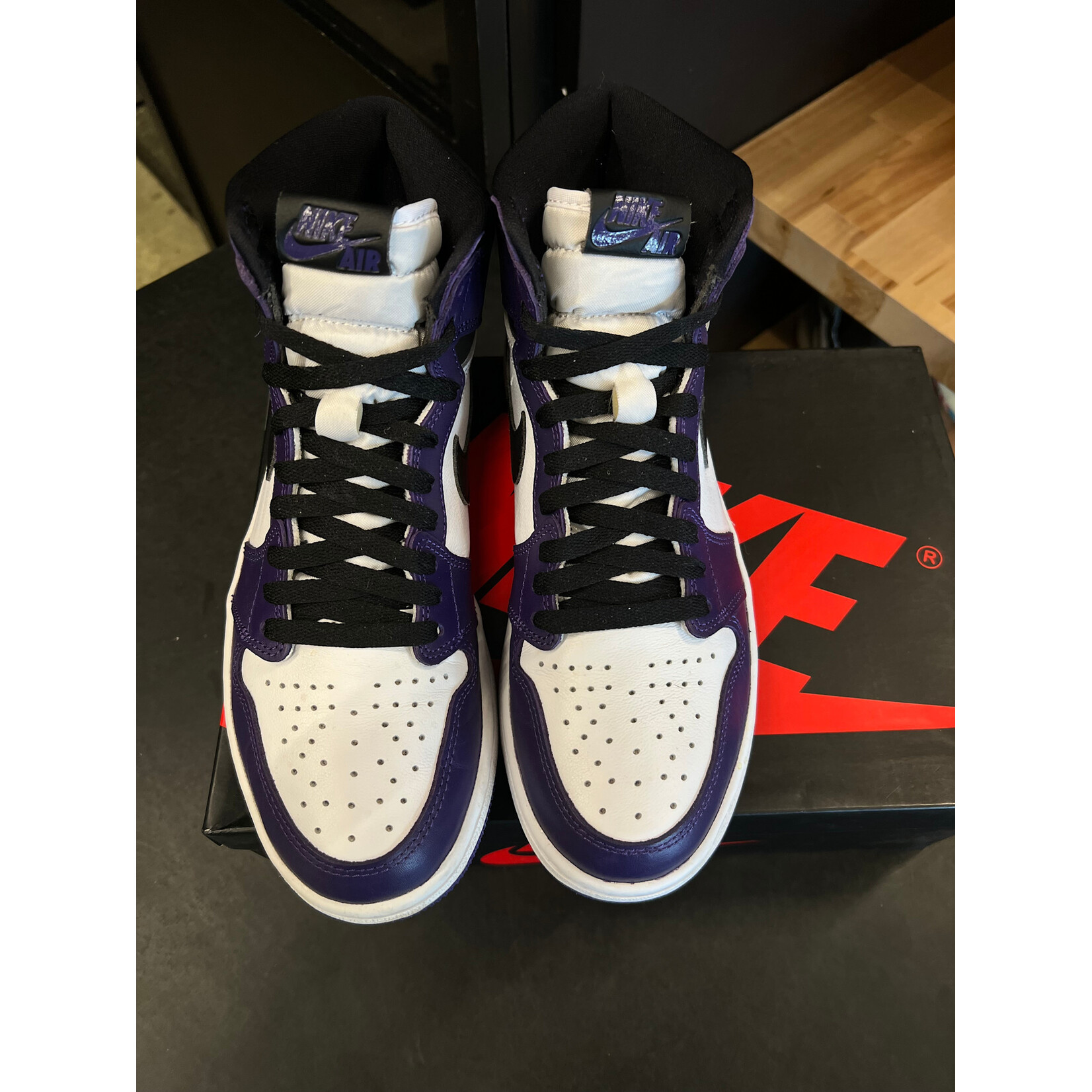 Jordan Jordan 1 Retro High Court Purple White Size 8, PREOWNED*
