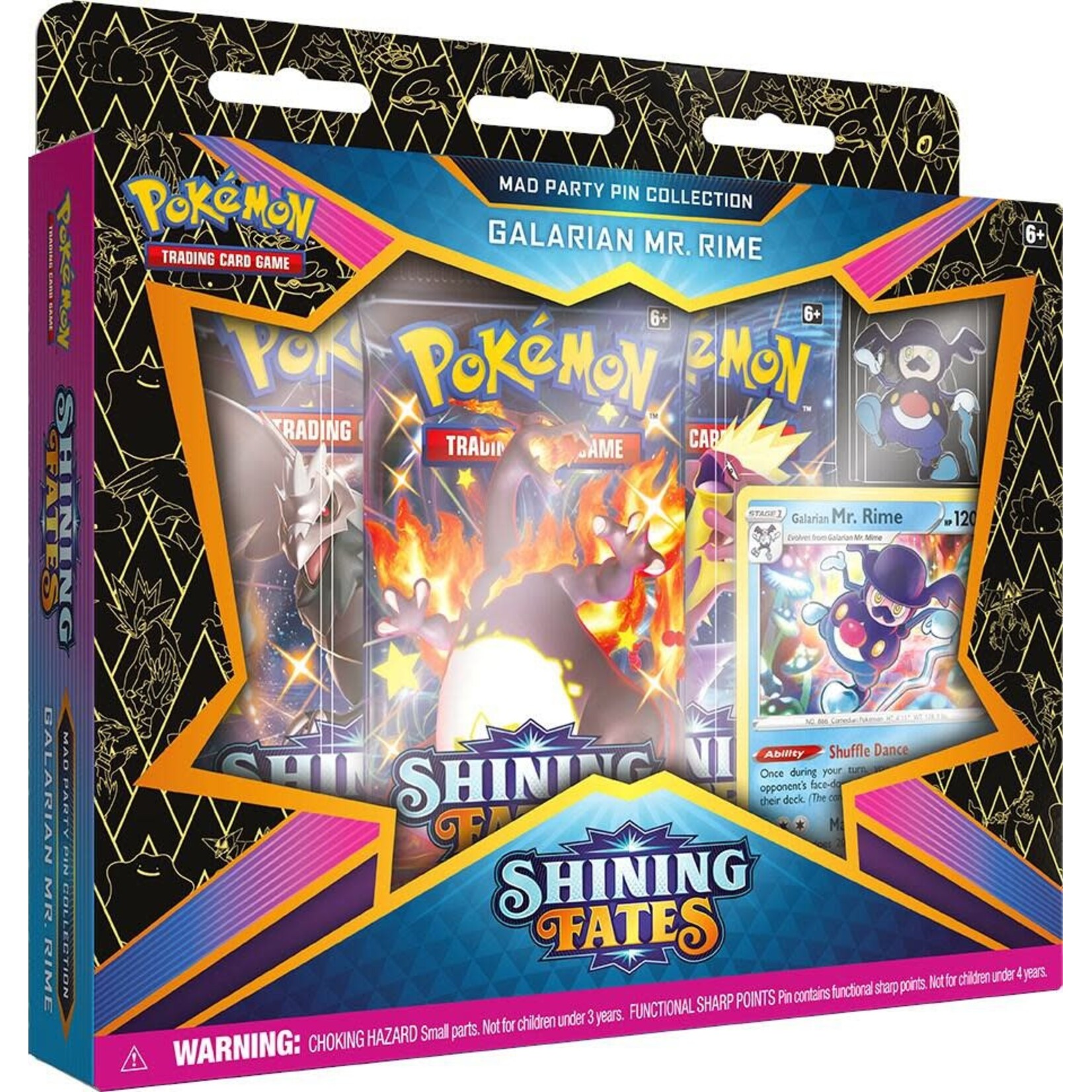 Pokémon Pokemon Shining Fates Mad Party Pin Collection - Galarian Mr. Rime