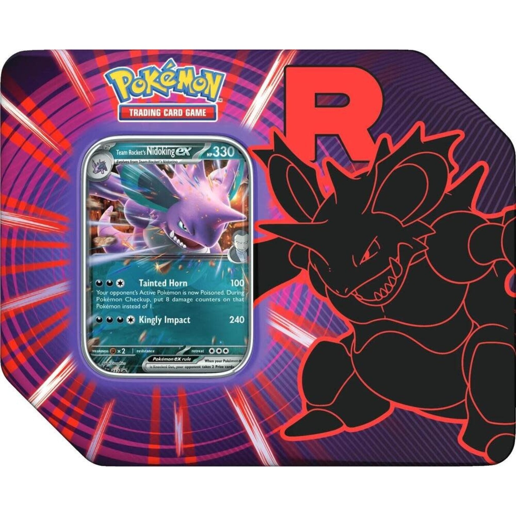Pokémon Pokemon Team Rocket Tin Team Rocket's Nidoking ex