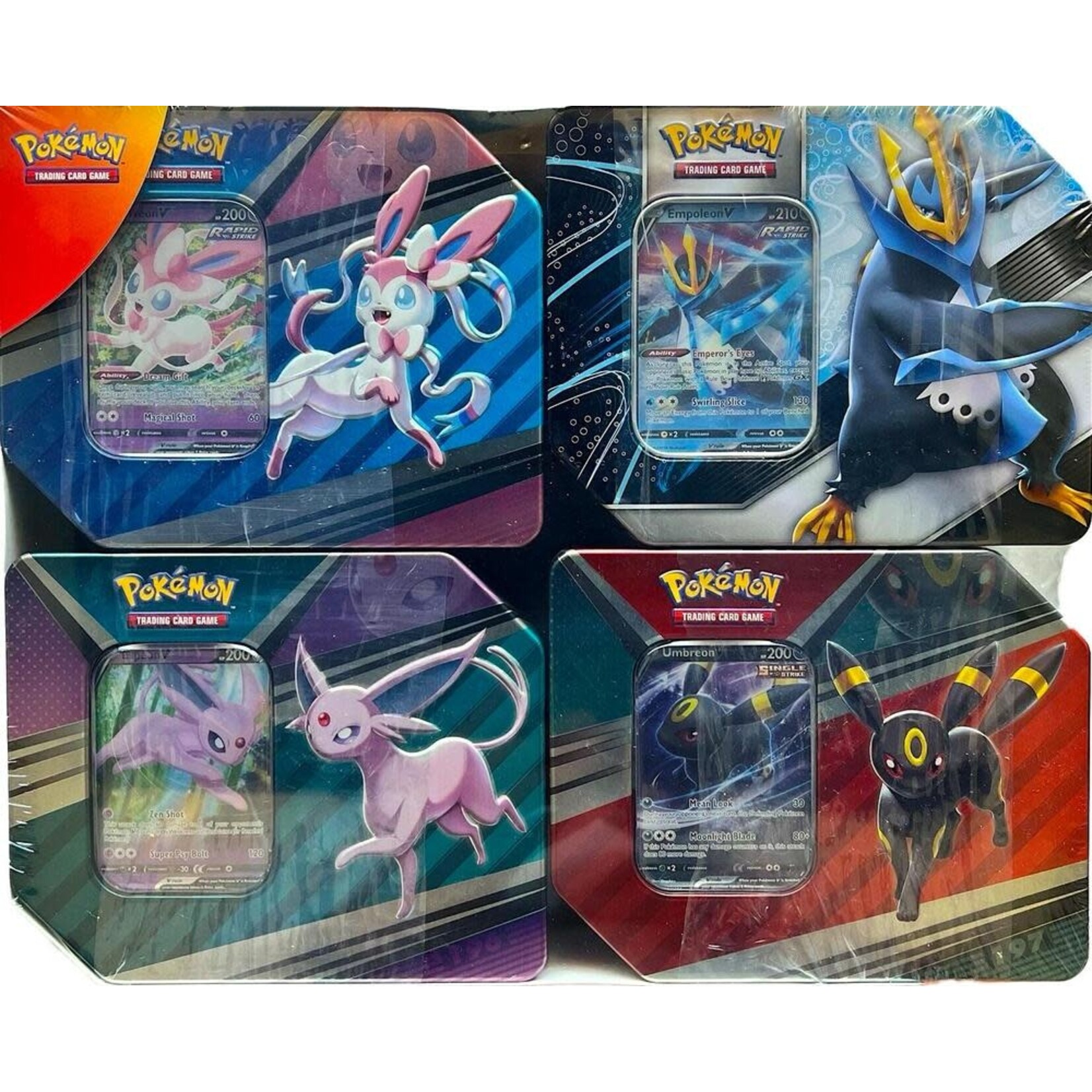 Pokémon Pokemon 4 Pack V Tins Espeon, Umbreon, Sylveon, Empoleon