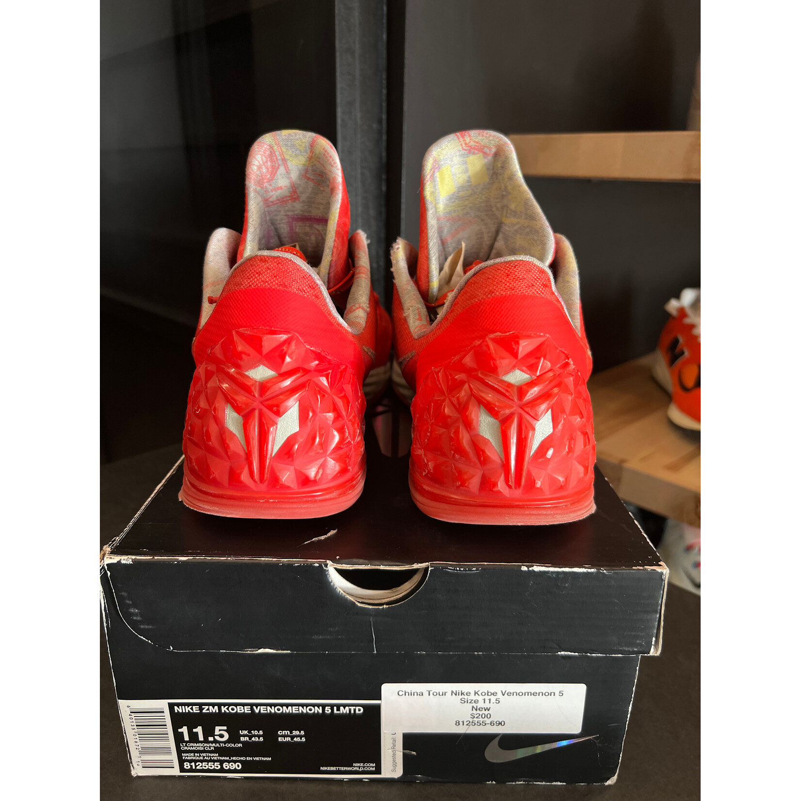 Nike Nike Zoom Kobe Venomenon 5 Limited China Tour Size 11.5, PREOWNED