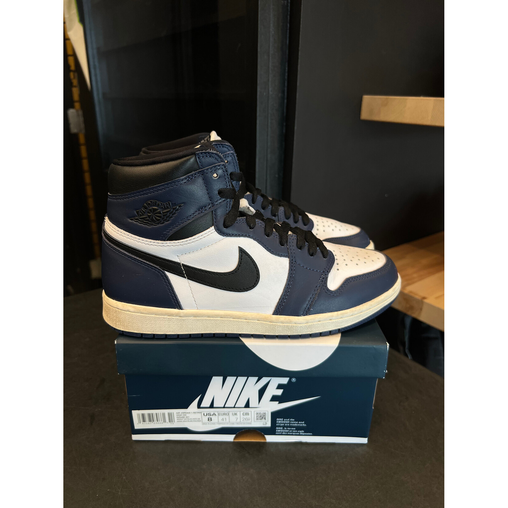 Jordan Jordan 1 Retro High OG Midnight Navy Size 9, PREOWNED