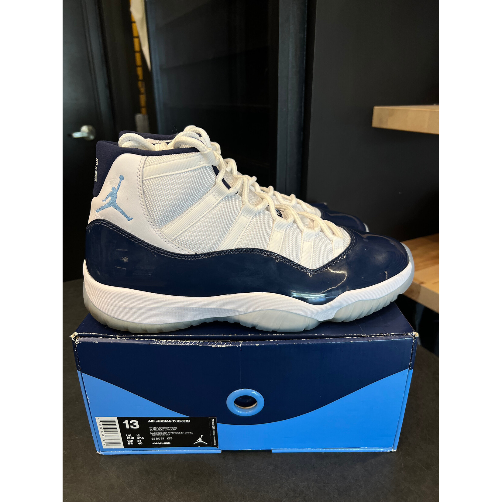 Jordan Jordan 11 Retro UNC Win Like 82 Size 13, PREOWNED*