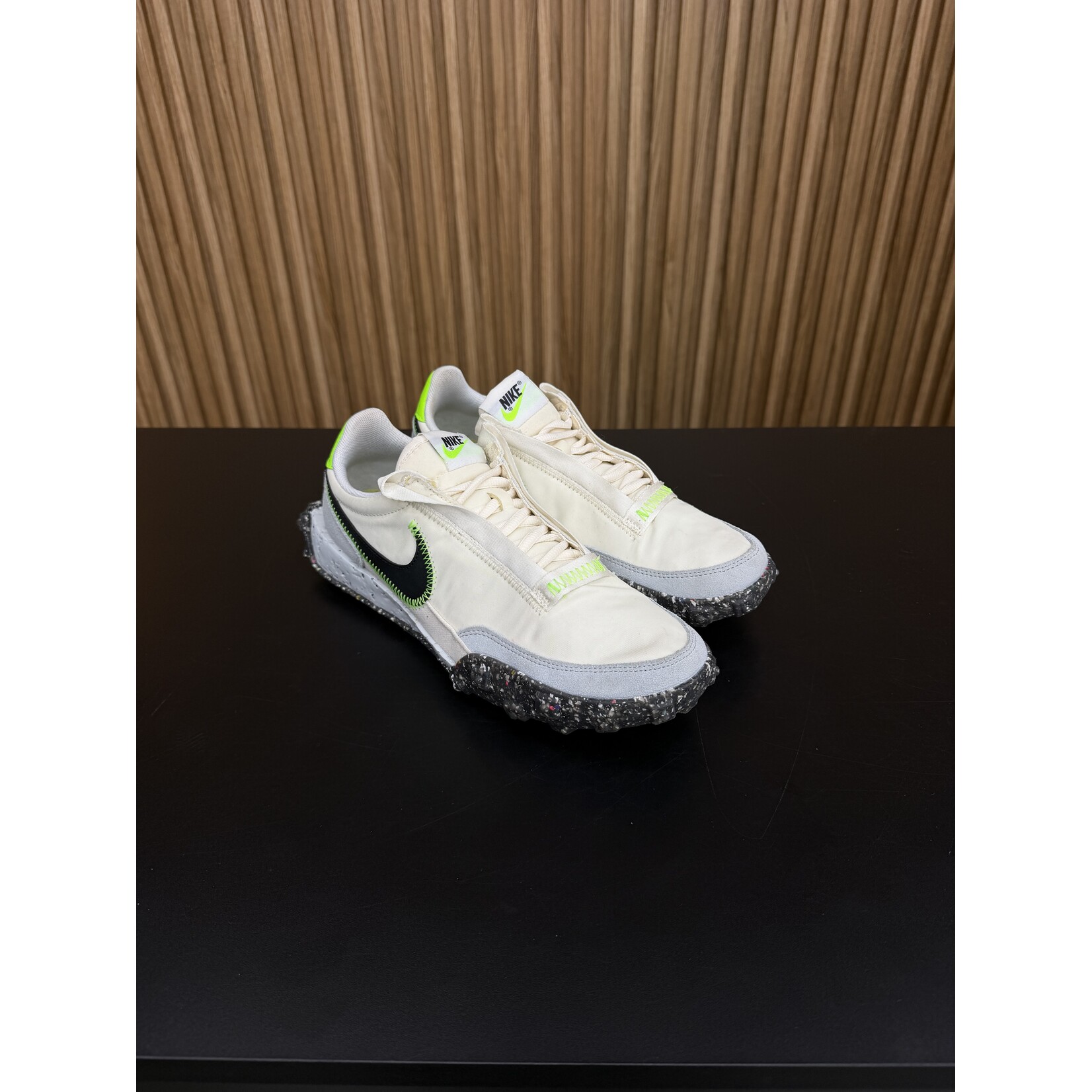 Nike Nike Waffle Racer Crater Pale Ivory Electric Green (Women's) Size 8.5W, PREOWNED NO BOX