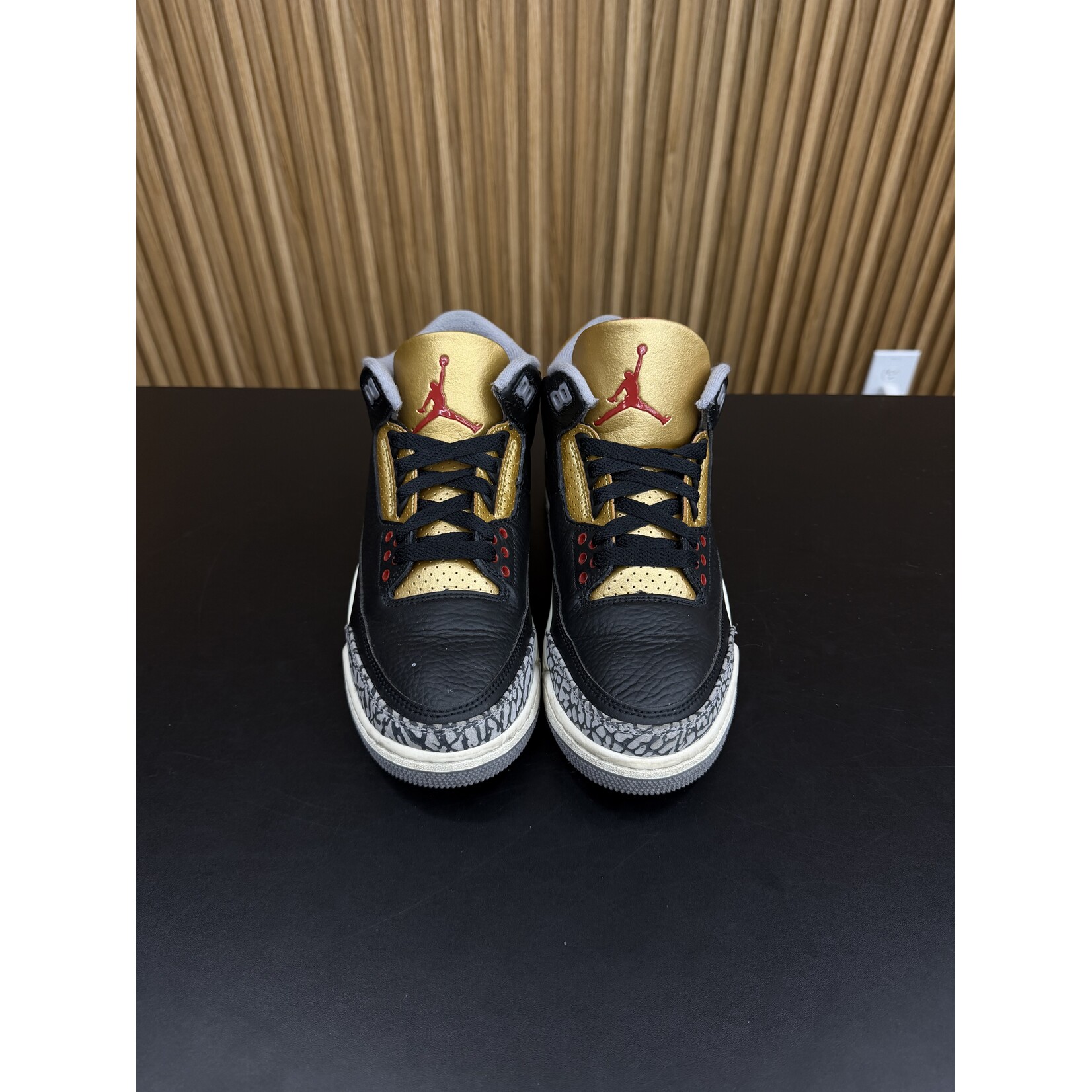 Jordan Jordan 3 Retro Black Cement Gold (Women's) Size 8.5W, PREOWNED NO BOX*