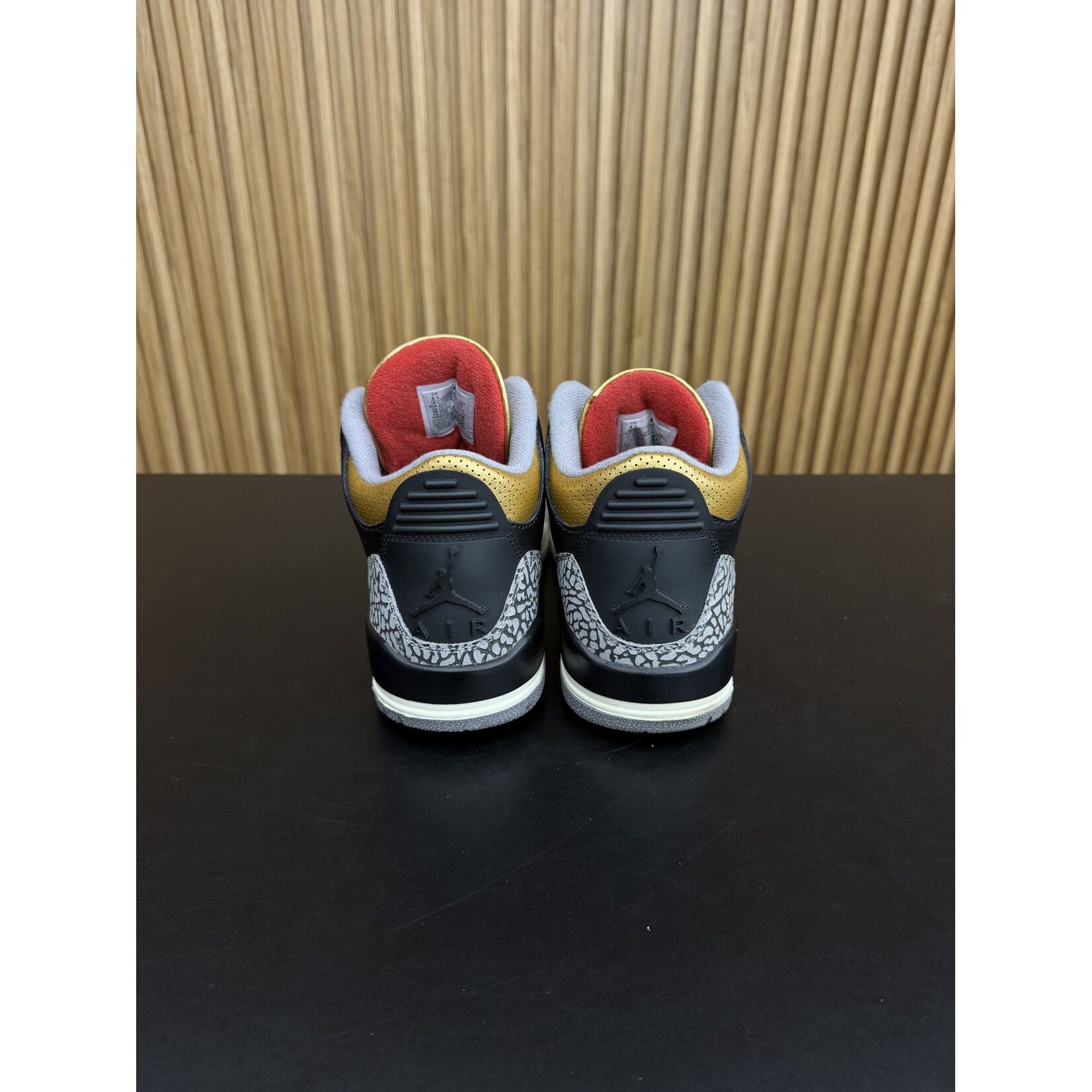Jordan Jordan 3 Retro Black Cement Gold (Women's) Size 8.5W, PREOWNED NO BOX*