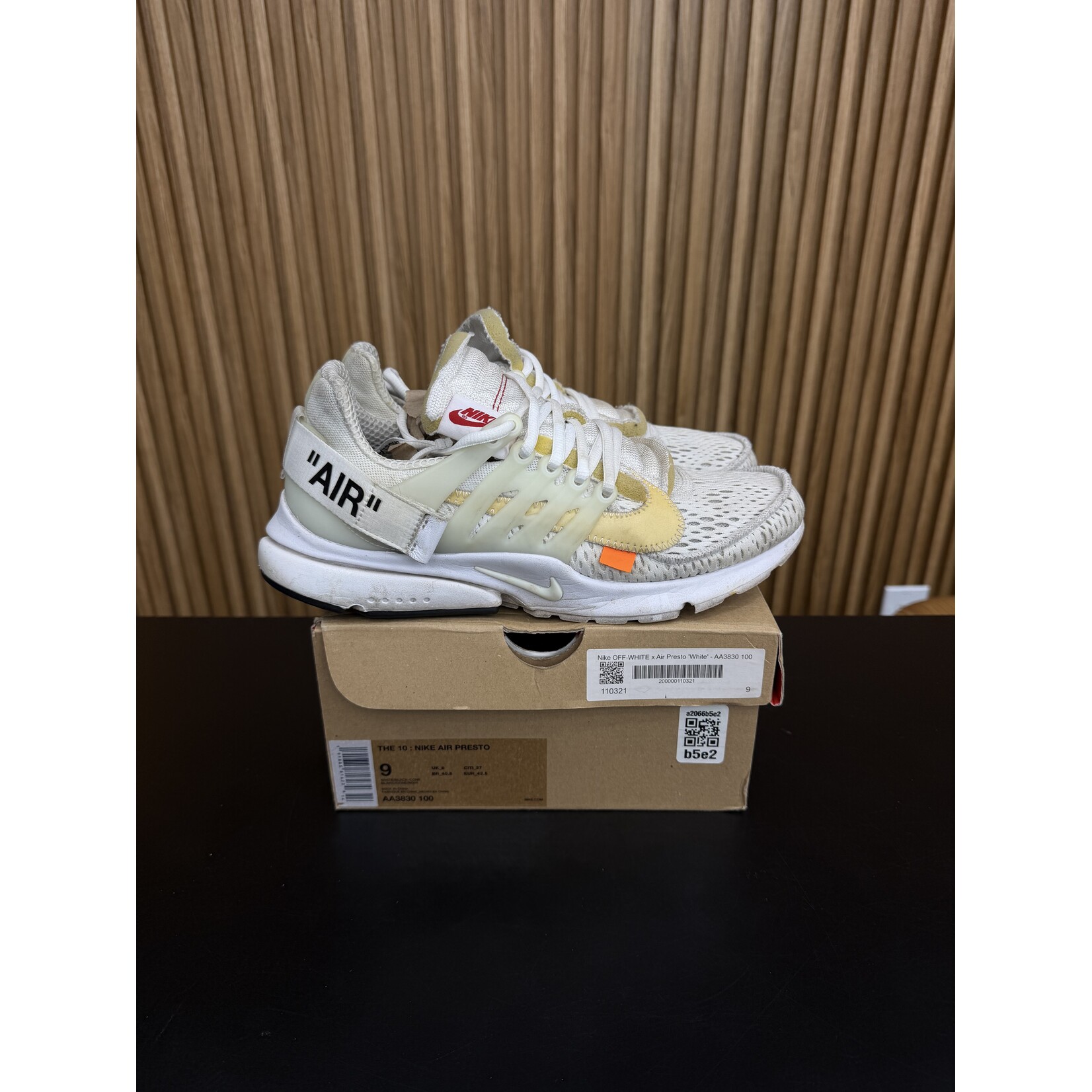 Nike Nike Air Presto Off-White White (2018) Size 9, PREOWNED*