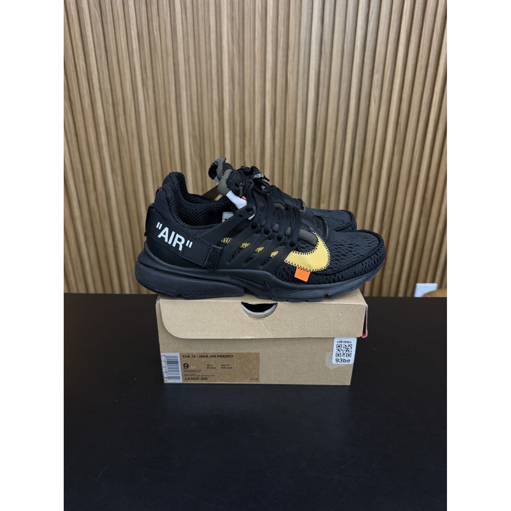 Nike Nike Air Presto Off-White Black (2018) Size 9, PREOWNED*