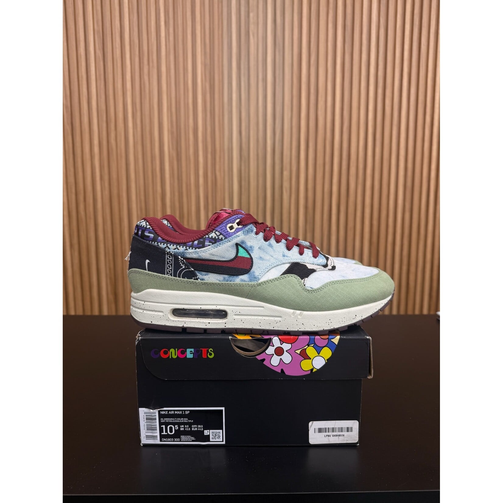 Nike Nike Air Max 1 SP Concepts Mellow Size 10.5, PREOWNED*