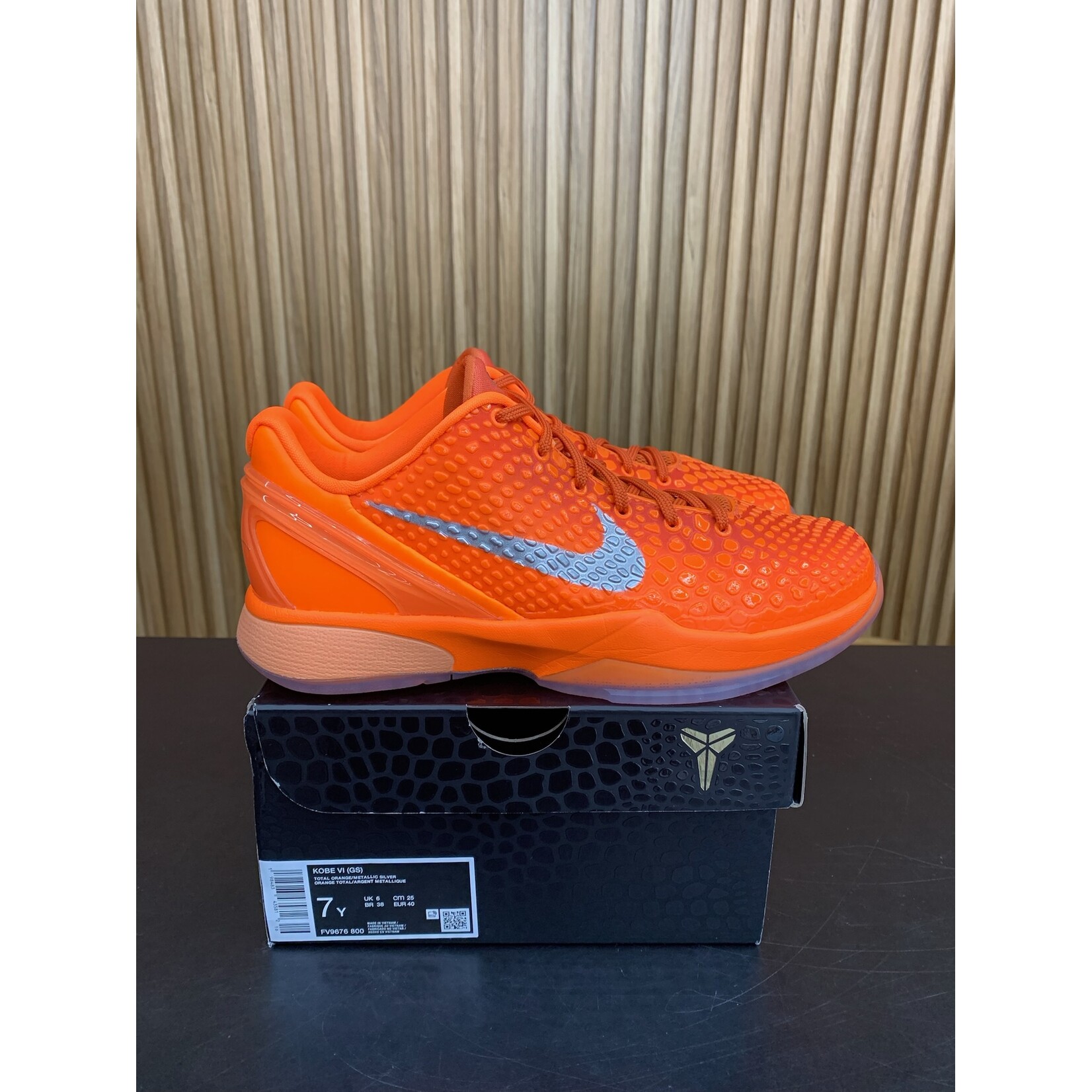Nike Nike Kobe 6 Total Orange (GS) Size 7Y, PREOWNED*