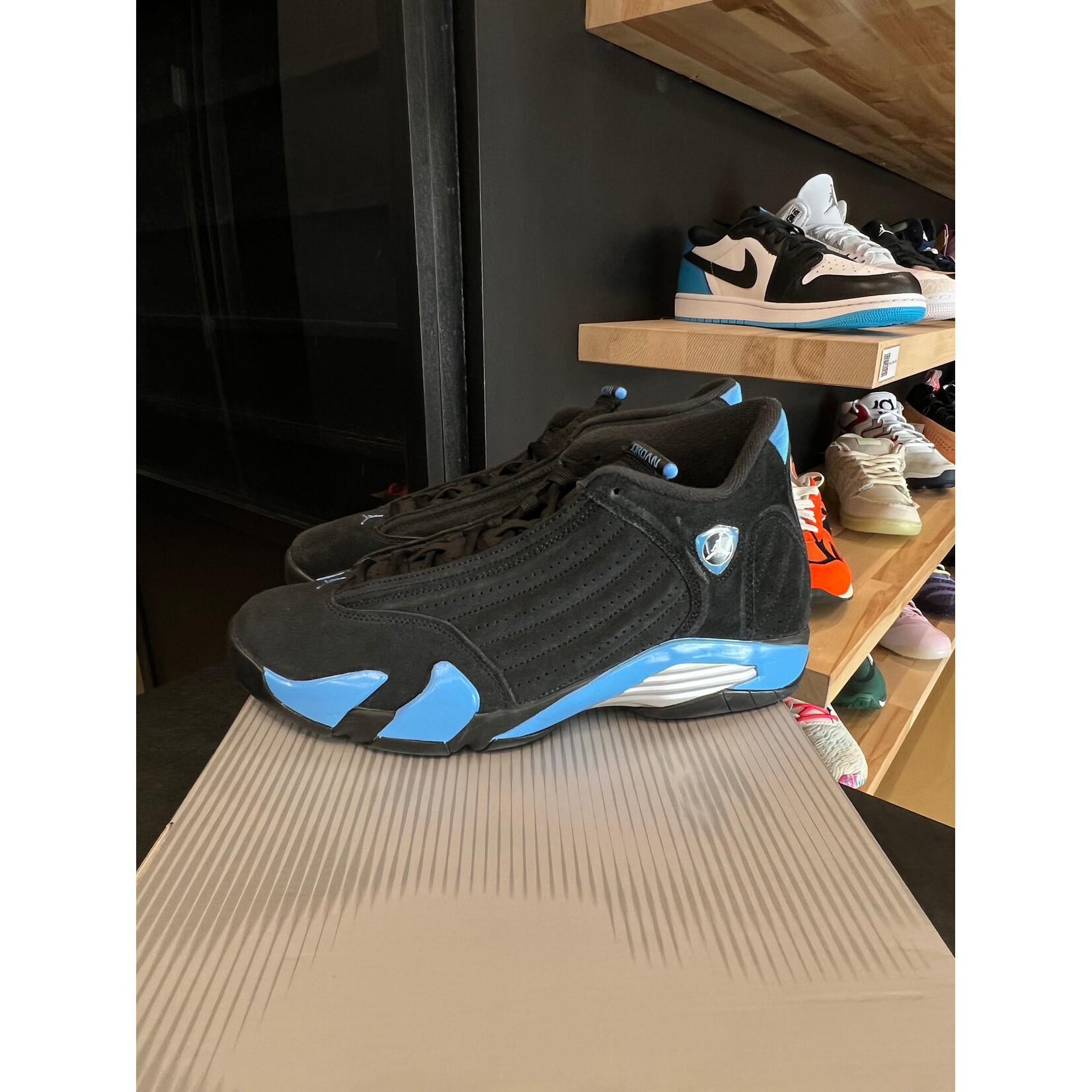 Jordan Jordan 14 Retro Black University Blue (2026) Size 12, PREOWNED*