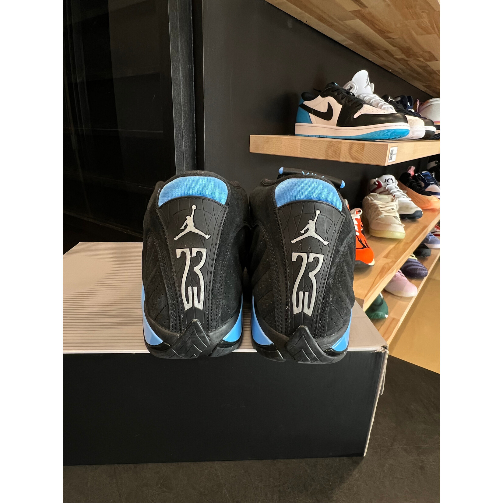 Jordan Jordan 14 Retro Black University Blue (2026) Size 12, PREOWNED*