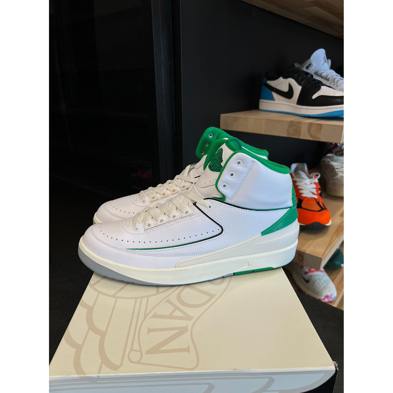 Jordan Jordan 2 Retro Lucky Green Size 13, PREOWNED*