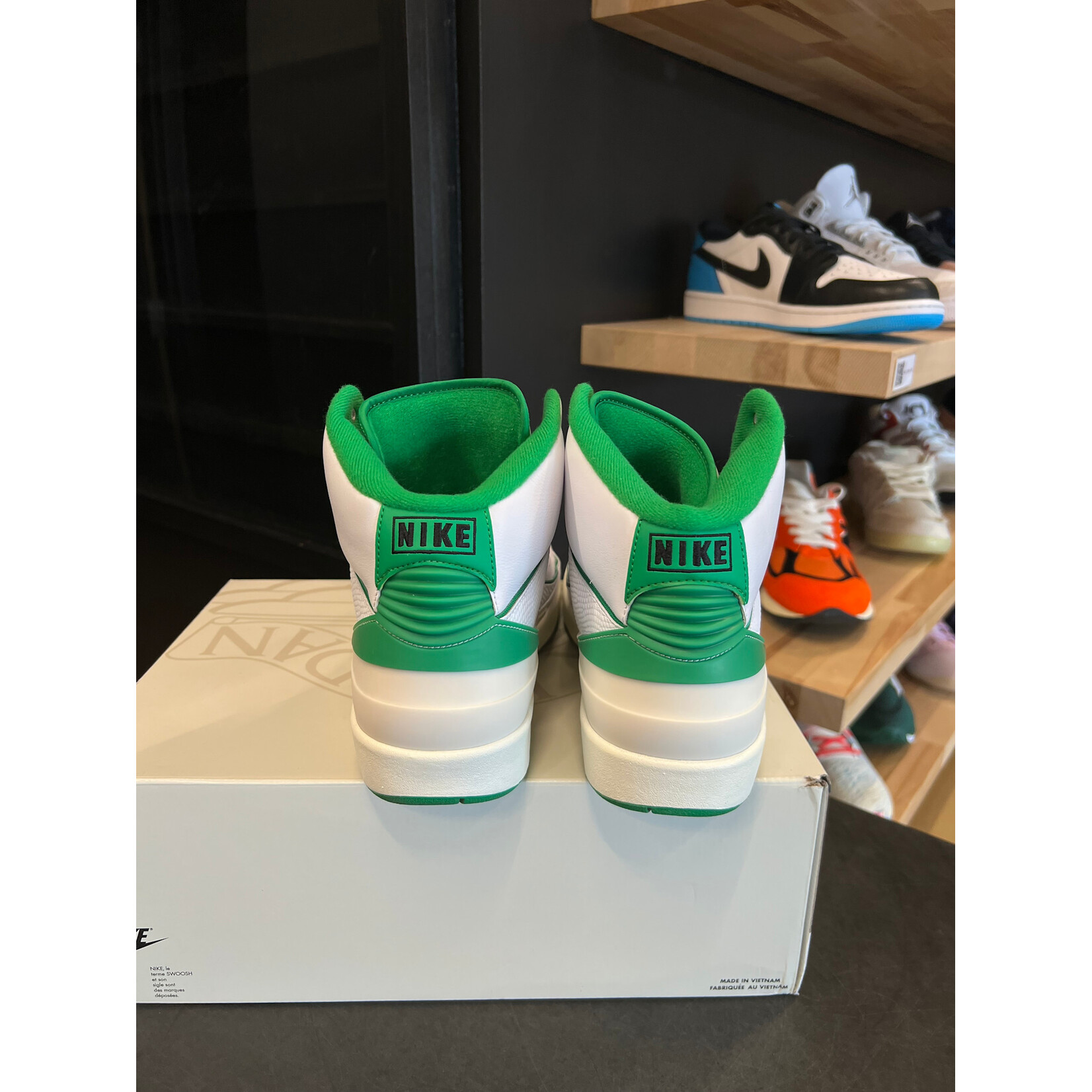 Jordan Jordan 2 Retro Lucky Green Size 13, PREOWNED*