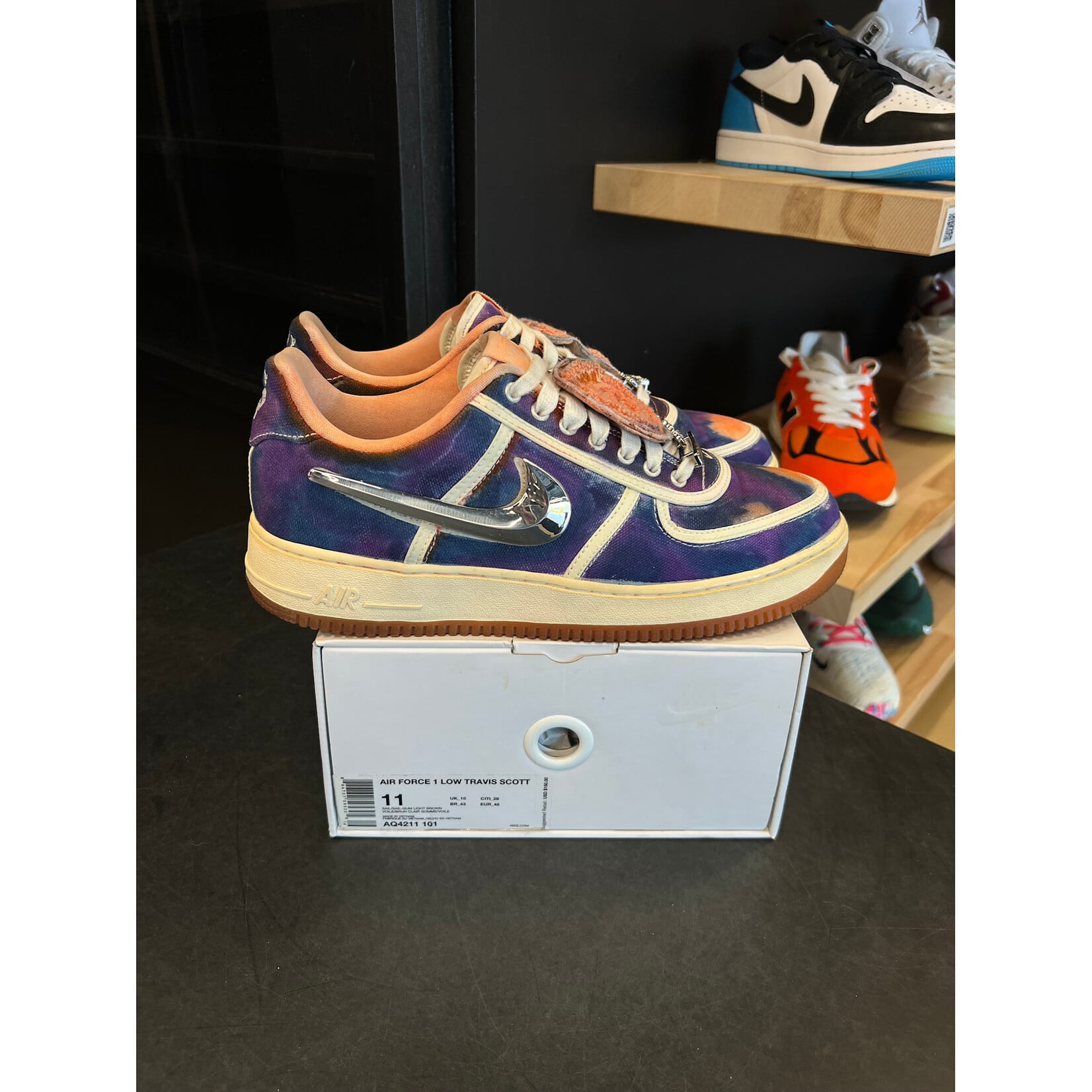 Nike Nike Air Force 1 Low Travis Scott Sail Size 11, PREOWNED (CUSTOM)