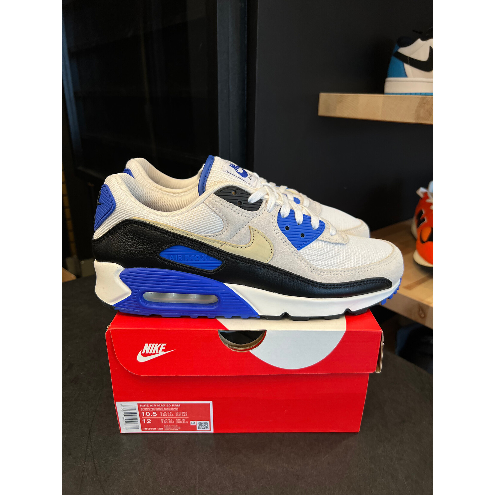 Nike Nike Air Max 90 Khaki Racer Blue Size 10, PREOWNED