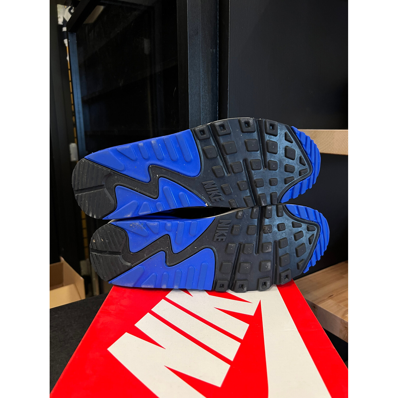 Nike Nike Air Max 90 Khaki Racer Blue Size 10, PREOWNED