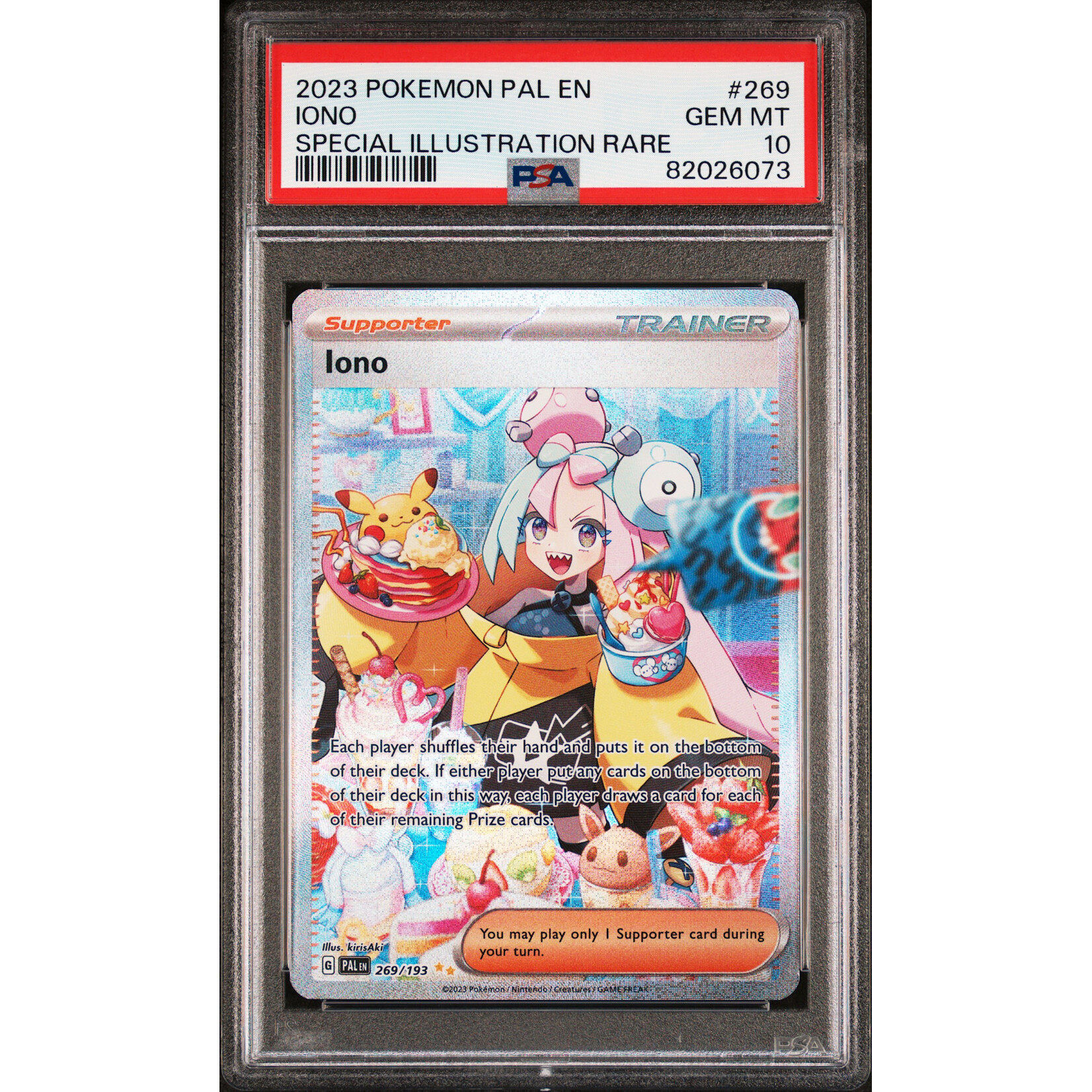 2023 Pokémon Paldea Evolved Iono Special Illustration Rare #269 PSA 10
