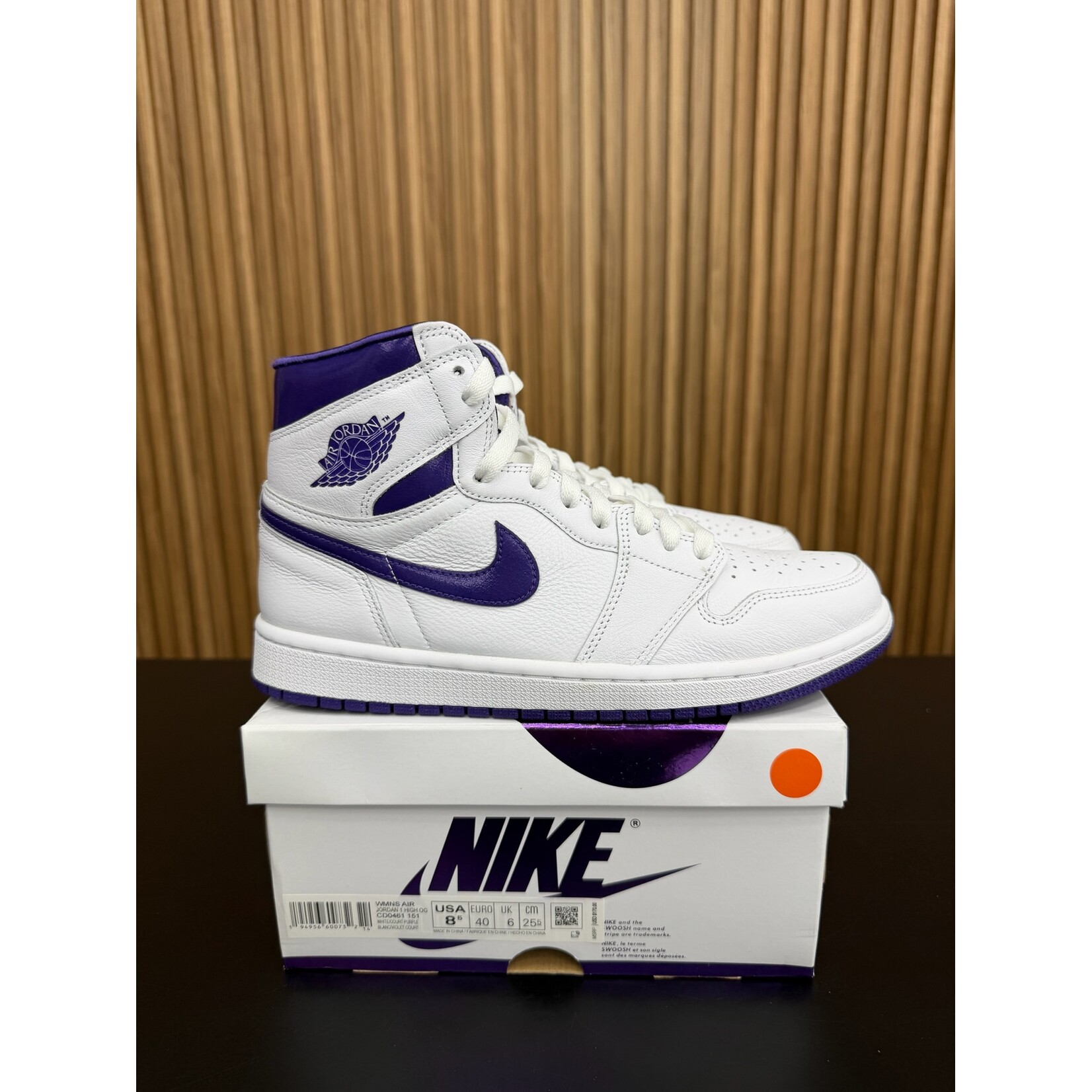 Jordan Jordan 1 Retro High Court Purple (Women's) Size 8.5W, PREOWNED