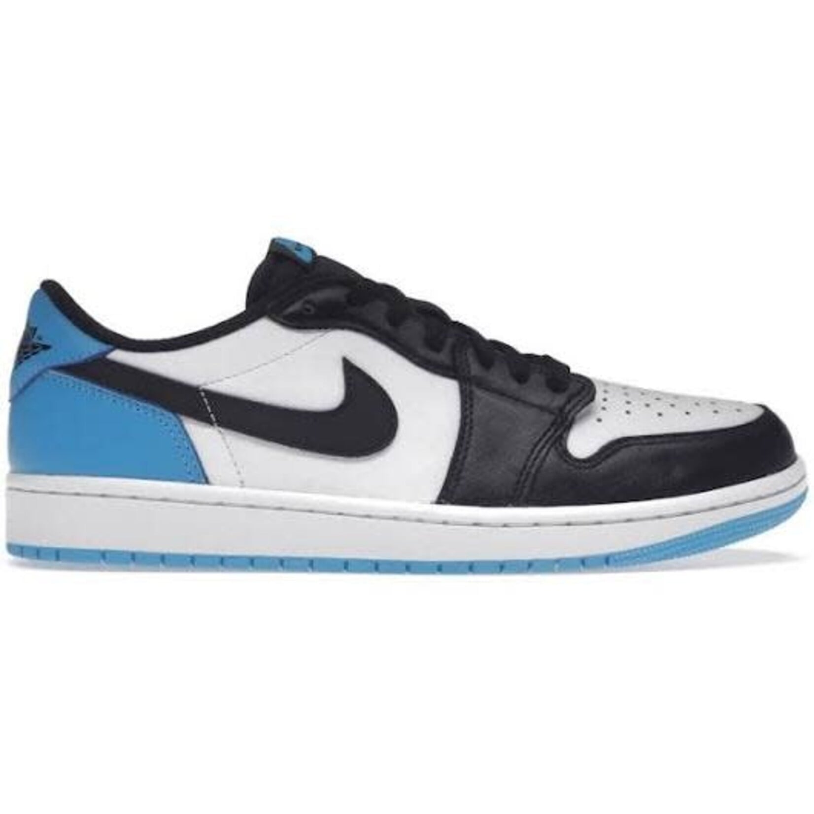 Jordan Jordan 1 Retro Low OG Black Dark Powder Blue (GS) Size 5.5Y, DS BRAND NEW