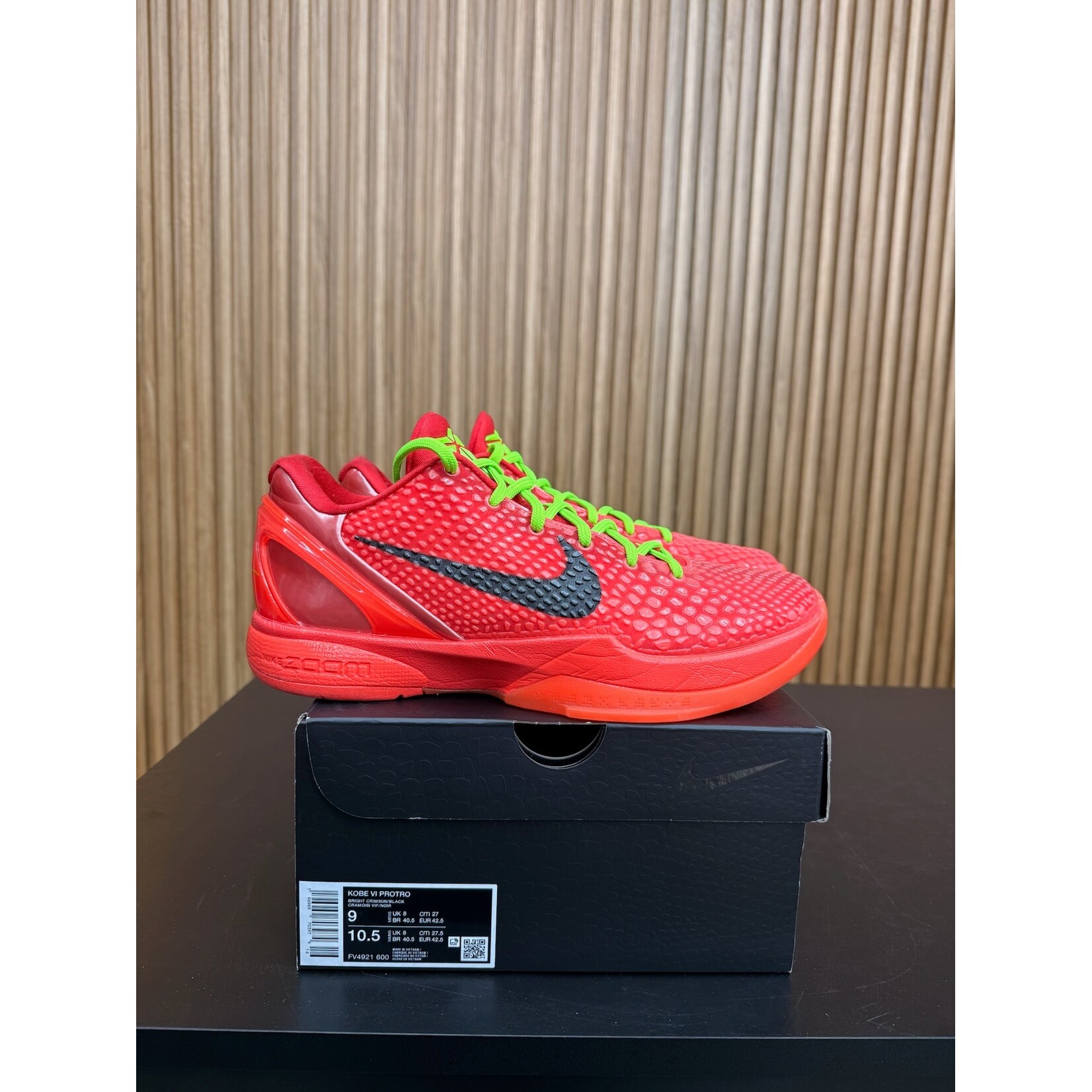 Nike Nike Kobe 6 Protro Reverse Grinch Size 9, PREOWNED