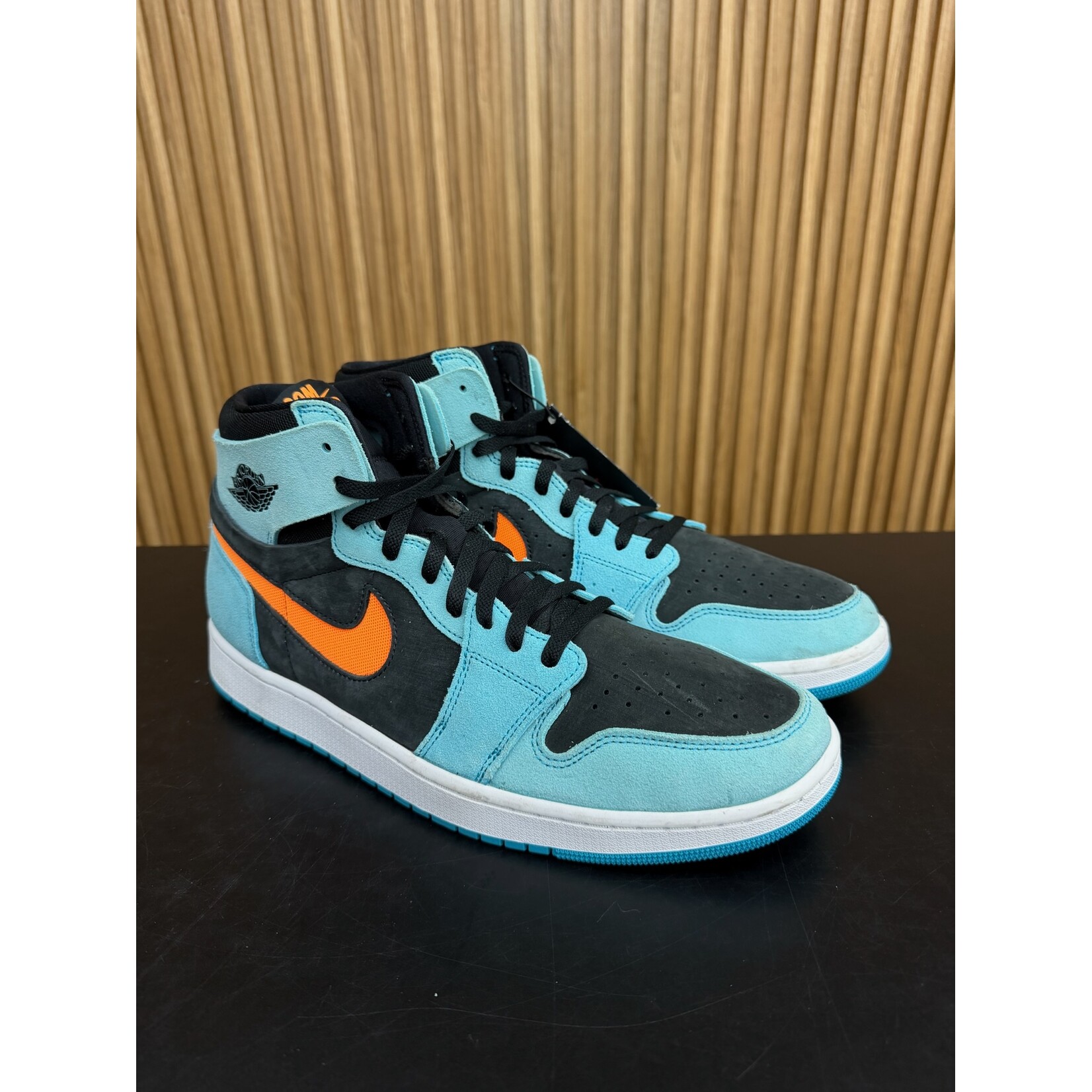Jordan Jordan 1 Zoom CMFT 2 Bleached Aqua Bright Citrus Size 13, PREOWNED NO BOX