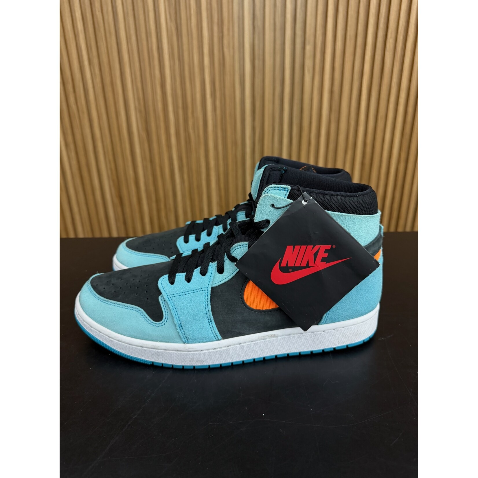 Jordan Jordan 1 Zoom CMFT 2 Bleached Aqua Bright Citrus Size 13, PREOWNED NO BOX
