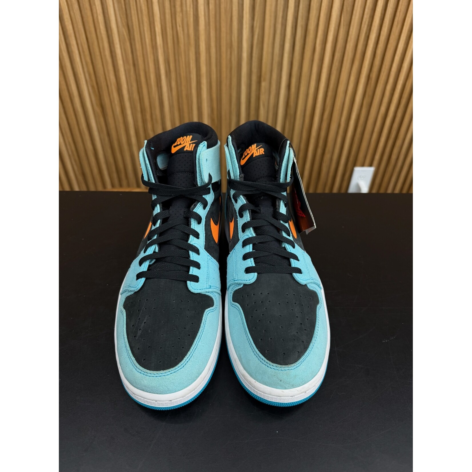 Jordan Jordan 1 Zoom CMFT 2 Bleached Aqua Bright Citrus Size 13, PREOWNED NO BOX