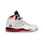Jordan Jordan 5 Retro Fire Red Black Tongue (2025) Size 9, DS BRAND NEW DAMAGED BOX