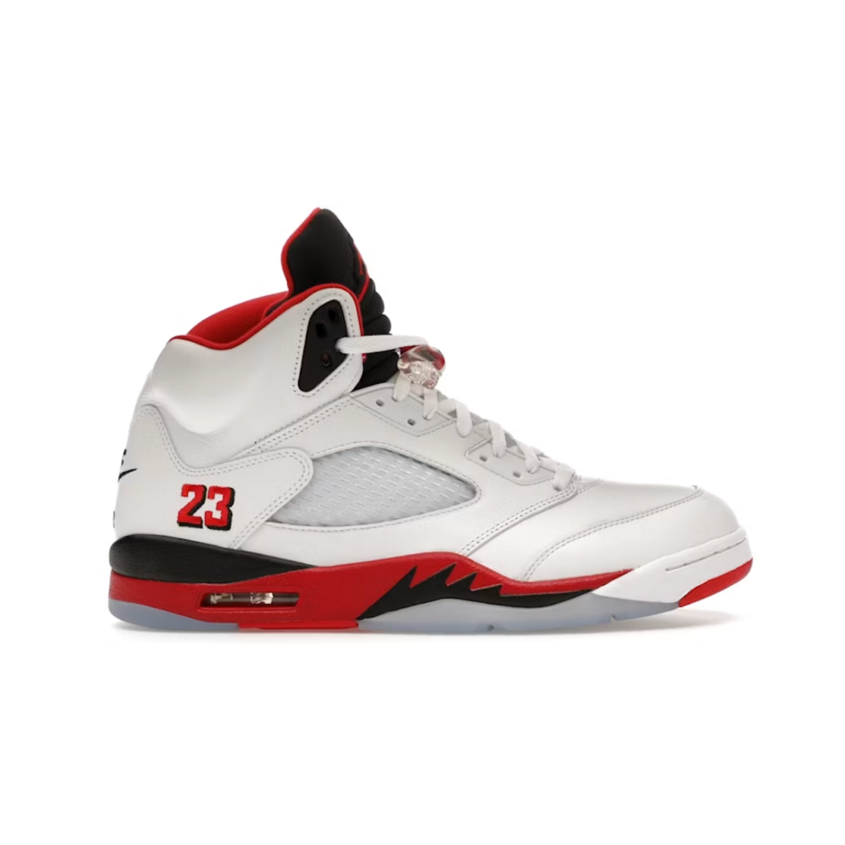 Jordan Jordan 5 Retro Fire Red Black Tongue (2025) Size 9, DS BRAND NEW DAMAGED BOX