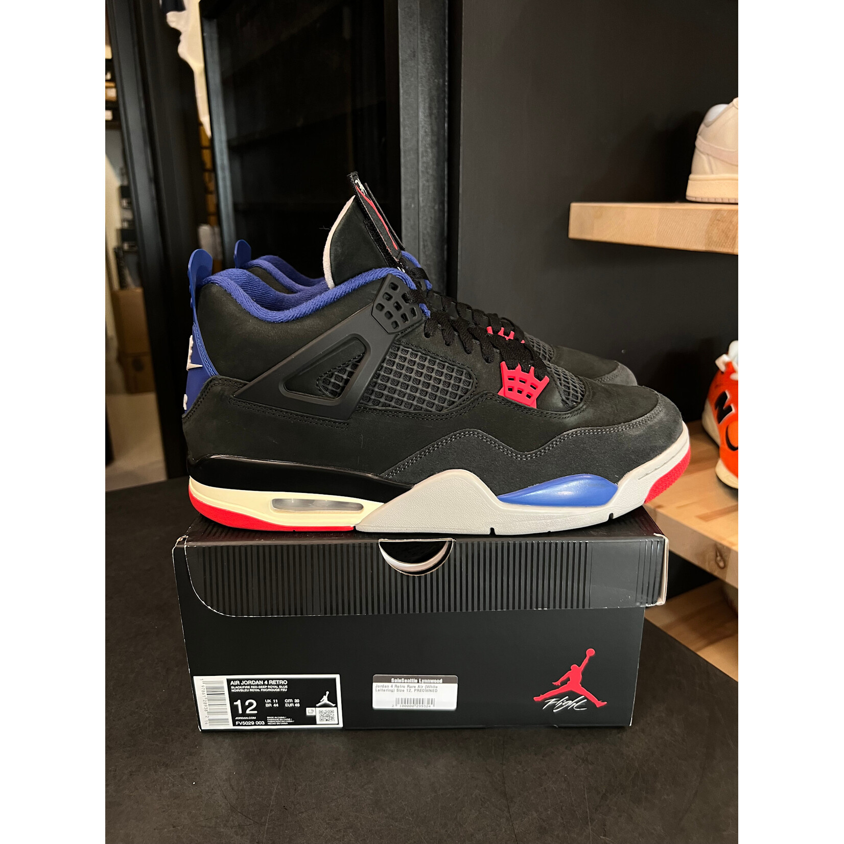 Jordan Jordan 4 Retro Rare Air (White Lettering) Size 12, PREOWNED*