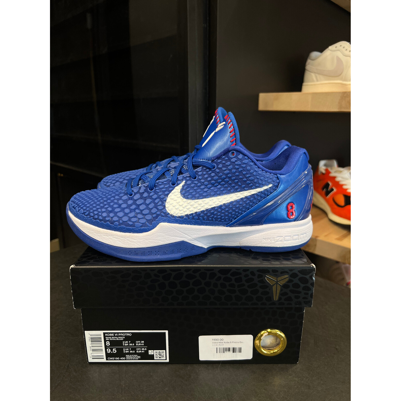 Nike Nike Kobe 6 Protro Dodgers Size 8, PREOWNED*