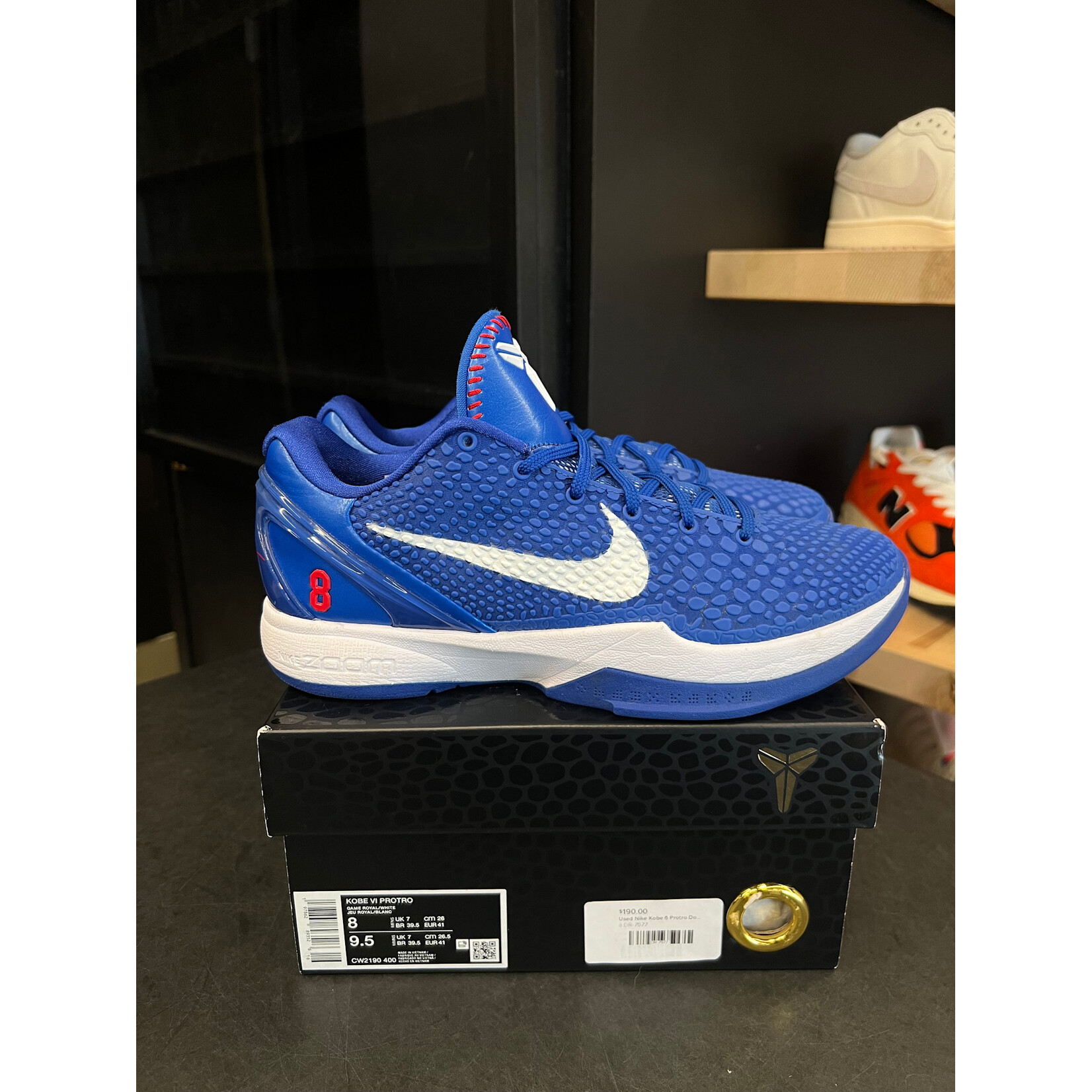 Nike Nike Kobe 6 Protro Dodgers Size 8, PREOWNED*