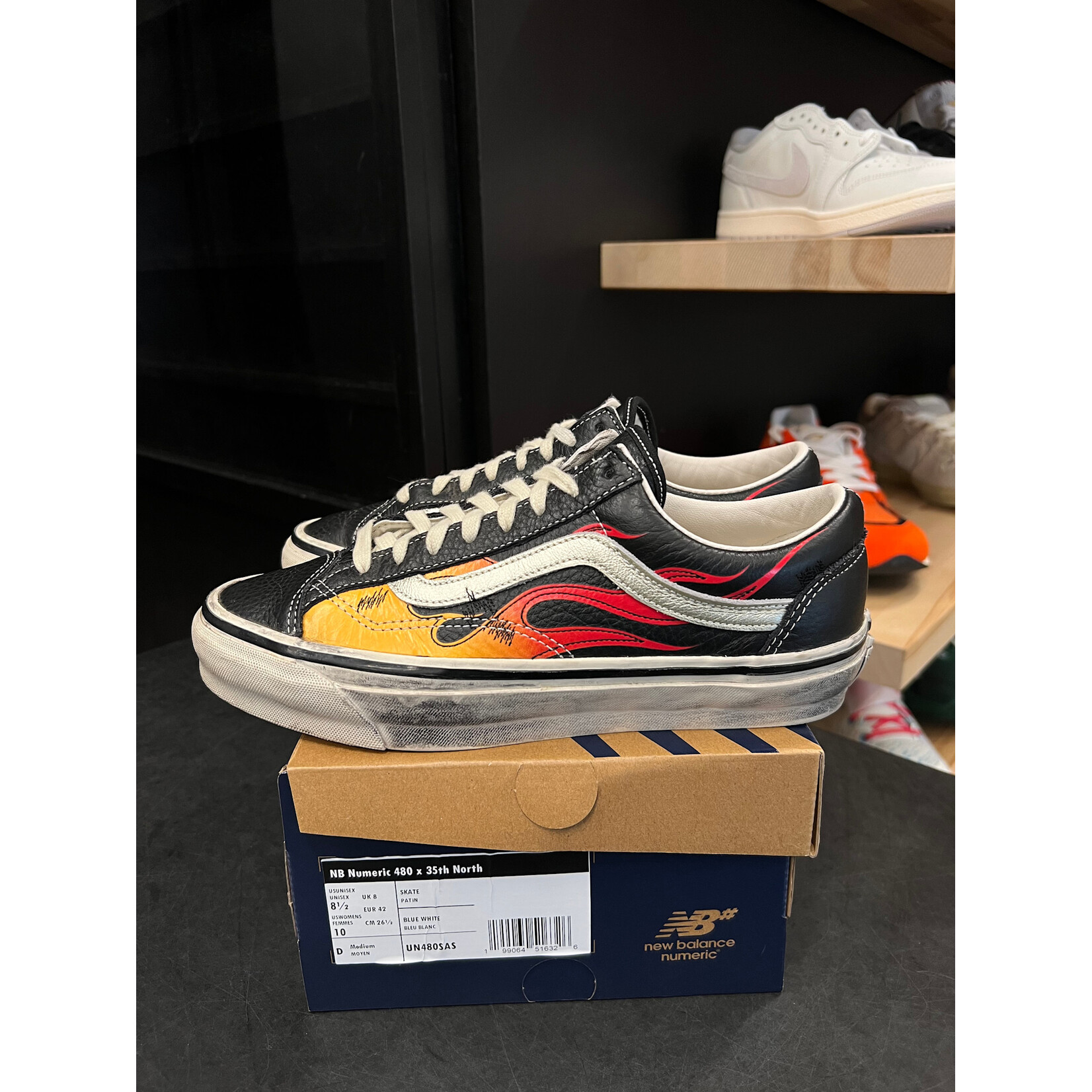 Vans Vans LX Old Skool Archive Flame Black Size 8, PREOWNED*