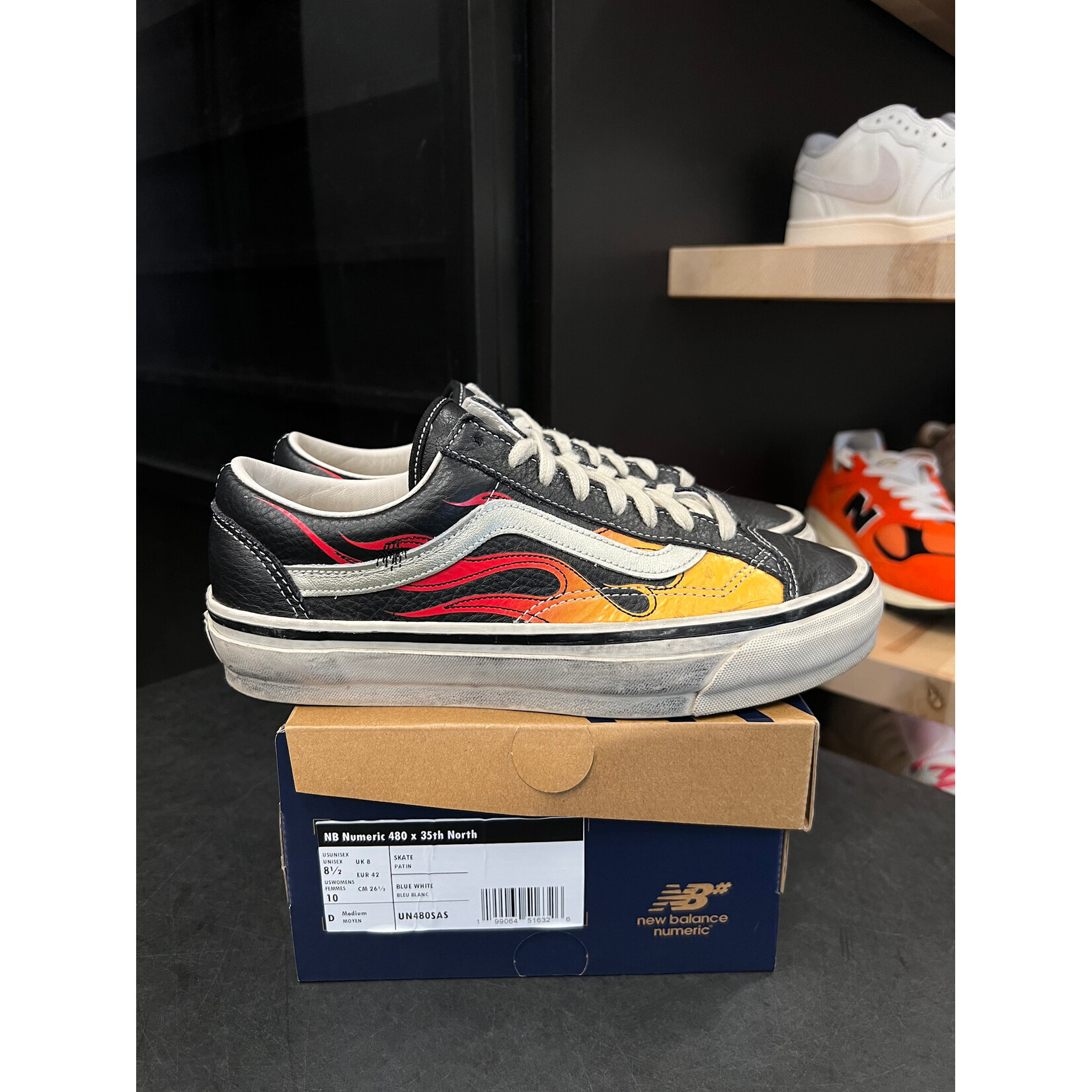 Vans Vans LX Old Skool Archive Flame Black Size 8, PREOWNED*