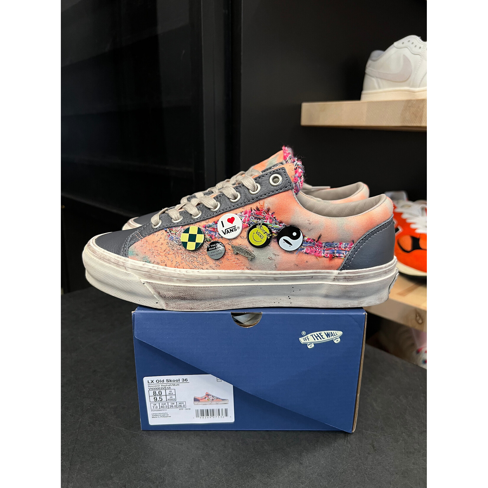 Vans Vans Old Skool 36 LX Souvenir Asphalt Size 8, PREOWNED*