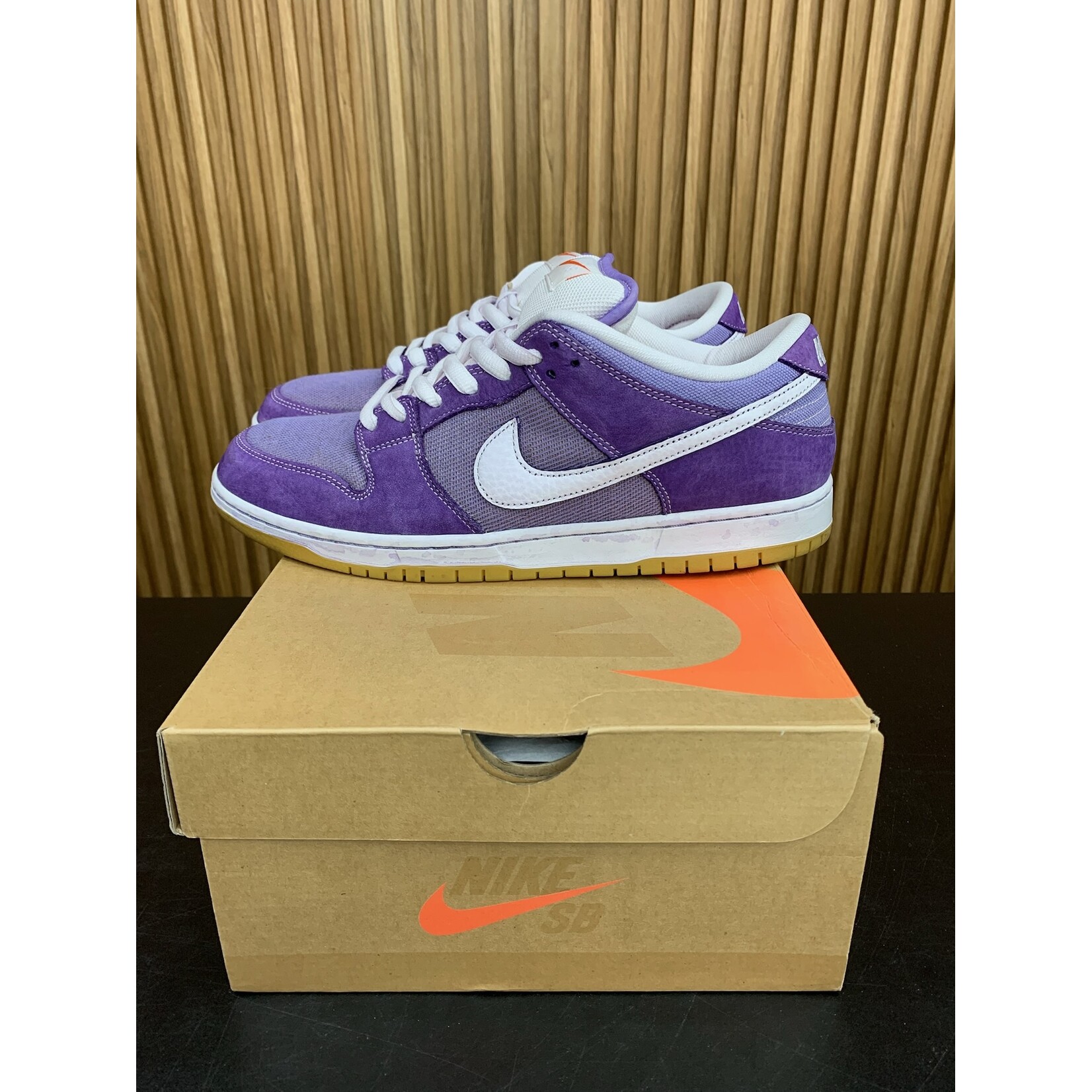 Nike Nike SB Dunk Low Pro ISO Orange Label Unbleached Pack Lilac Size 11, PREOWNED